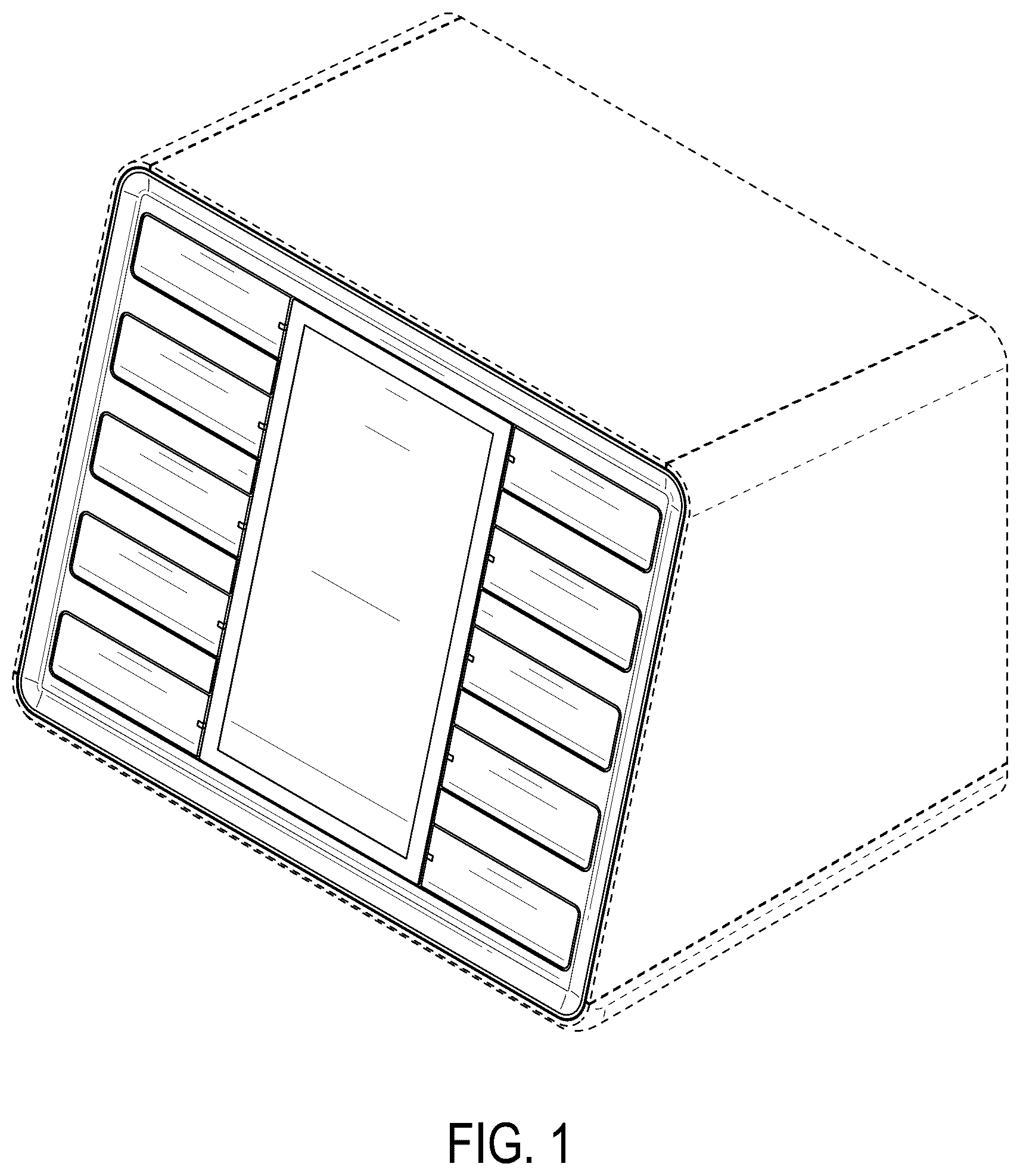 Patent USD1076141 Figure 1 – Laboratory or medical reader