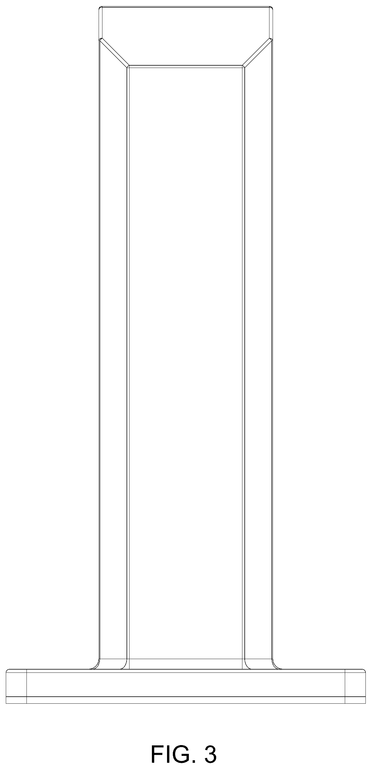 Patent USD1076145 Figure 3 – Spigot for a glass railing system