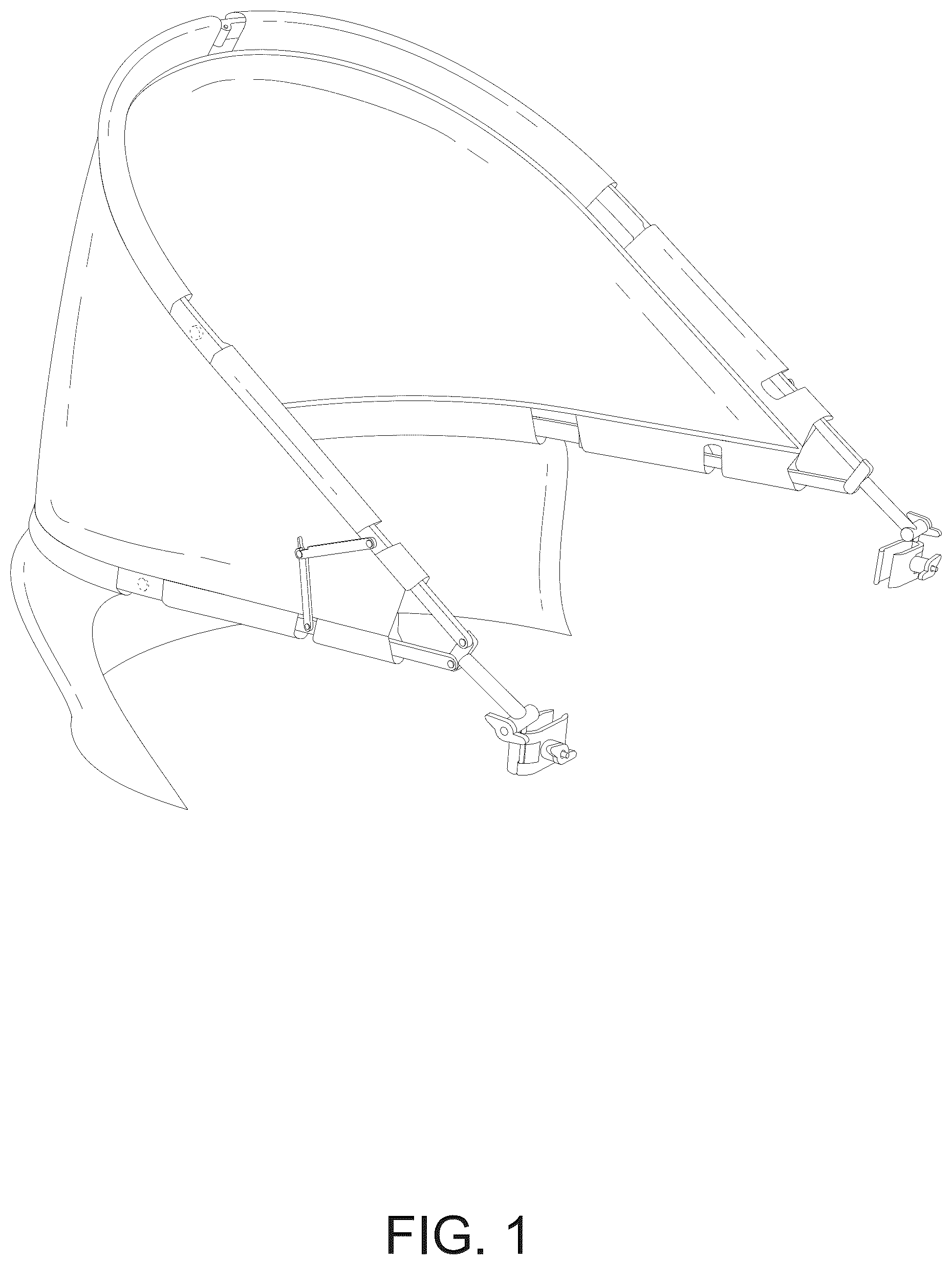 Patent USD1076146 Figure 1 – Awning