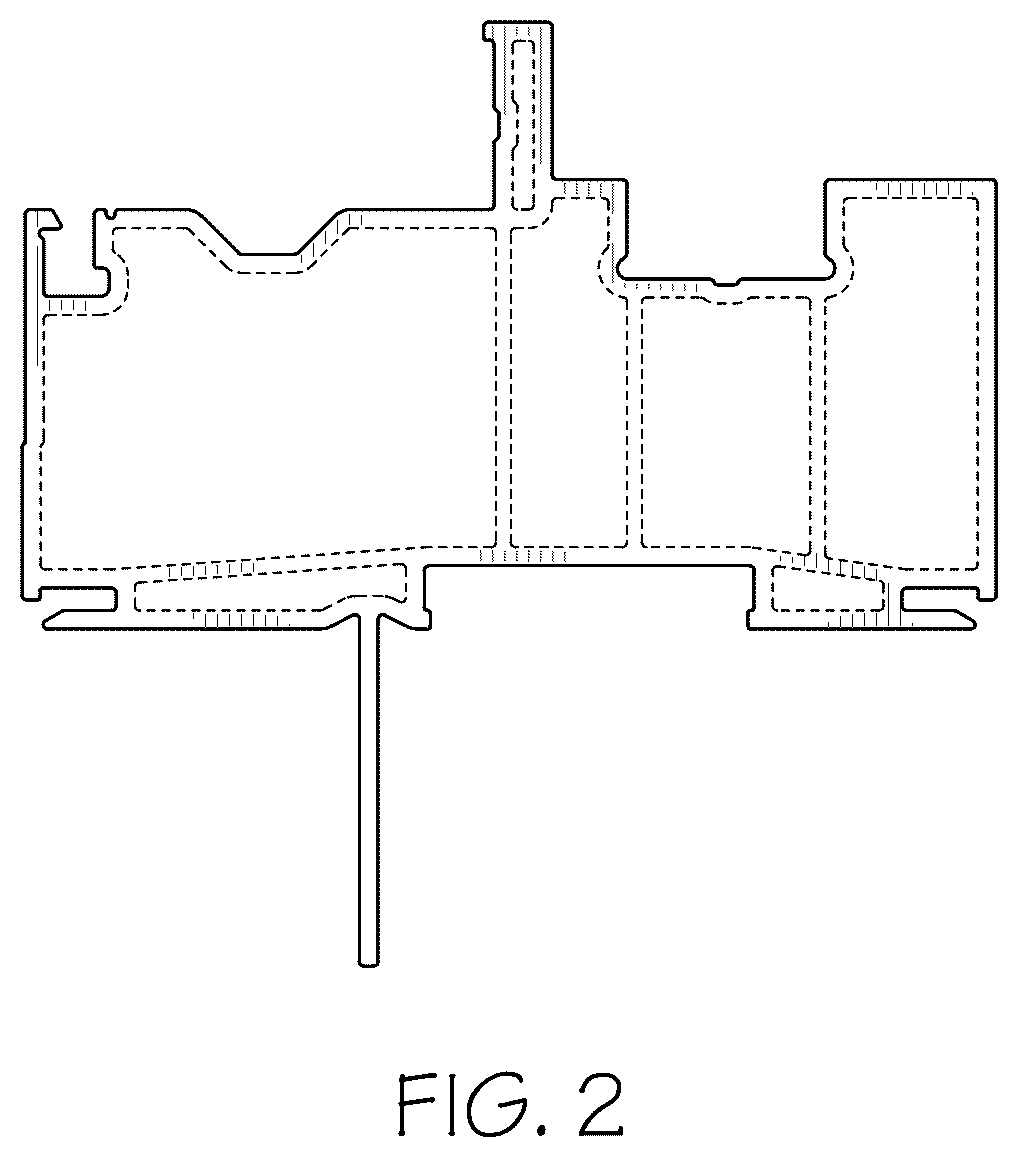 Patent USD1076147 Figure 2 – Window frame extrusion