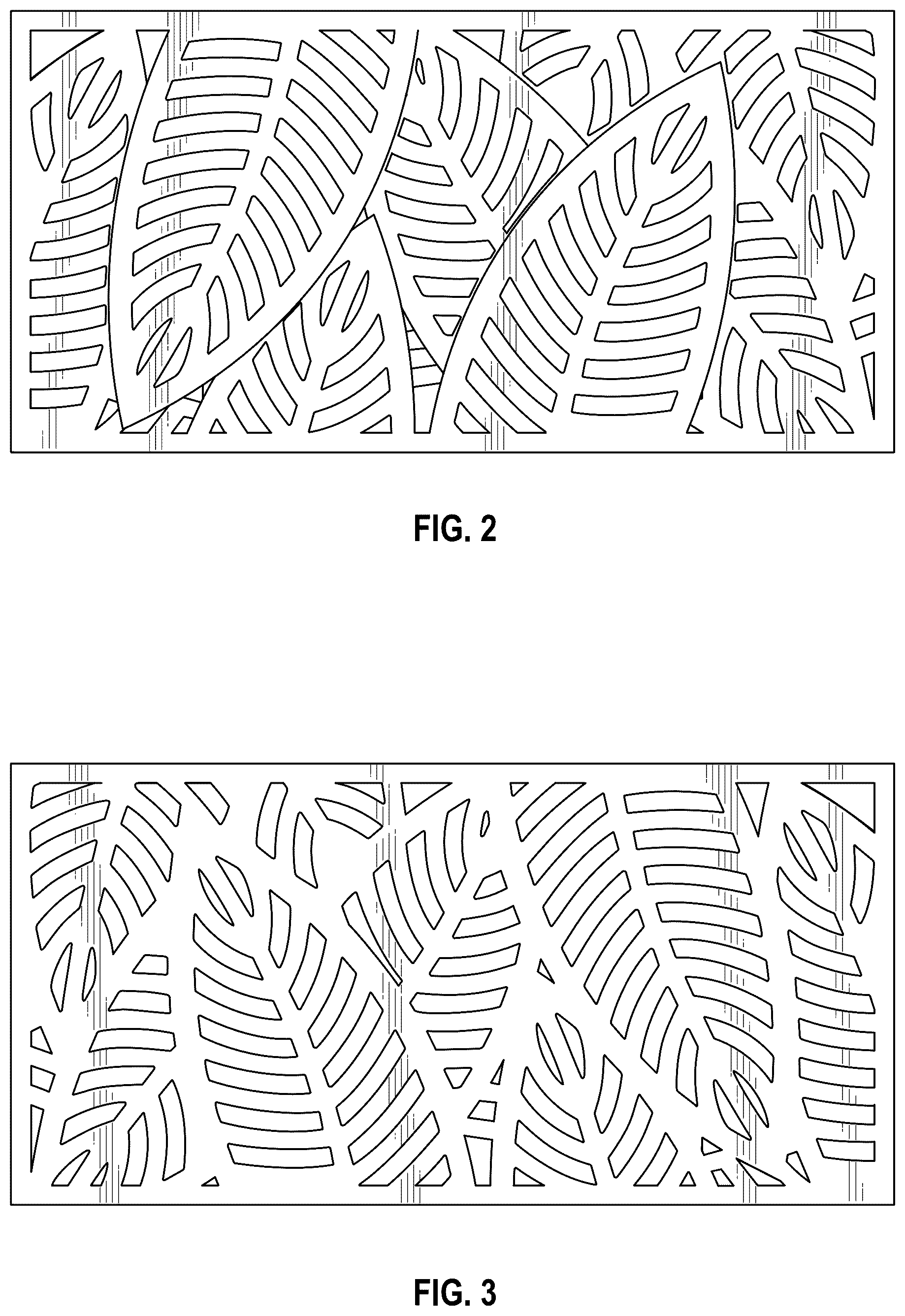 Patent USD1076150 Figure 2 – Decorative screen panel