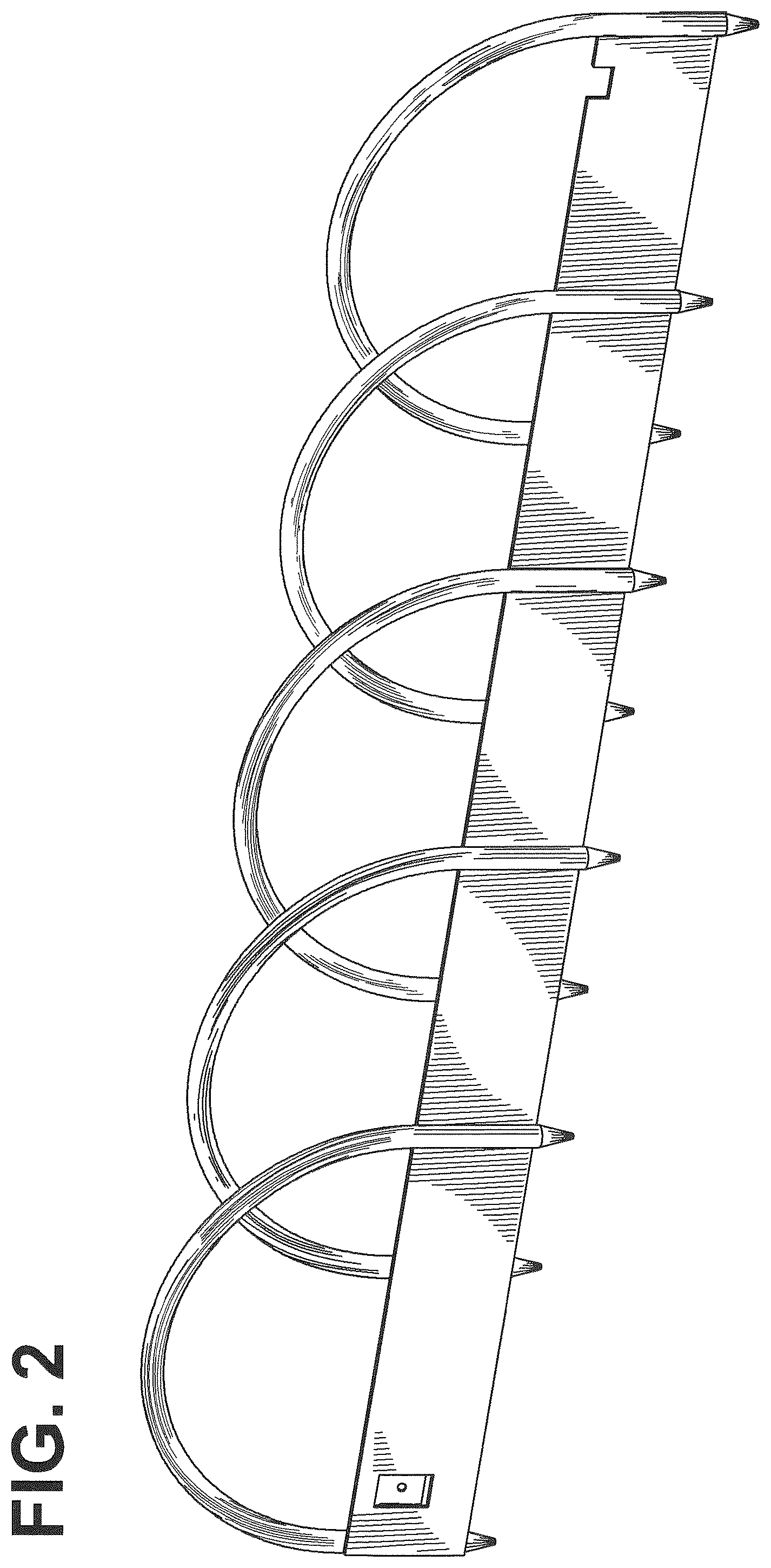 Patent USD1076151 Figure 2 – Lawn and garden edging