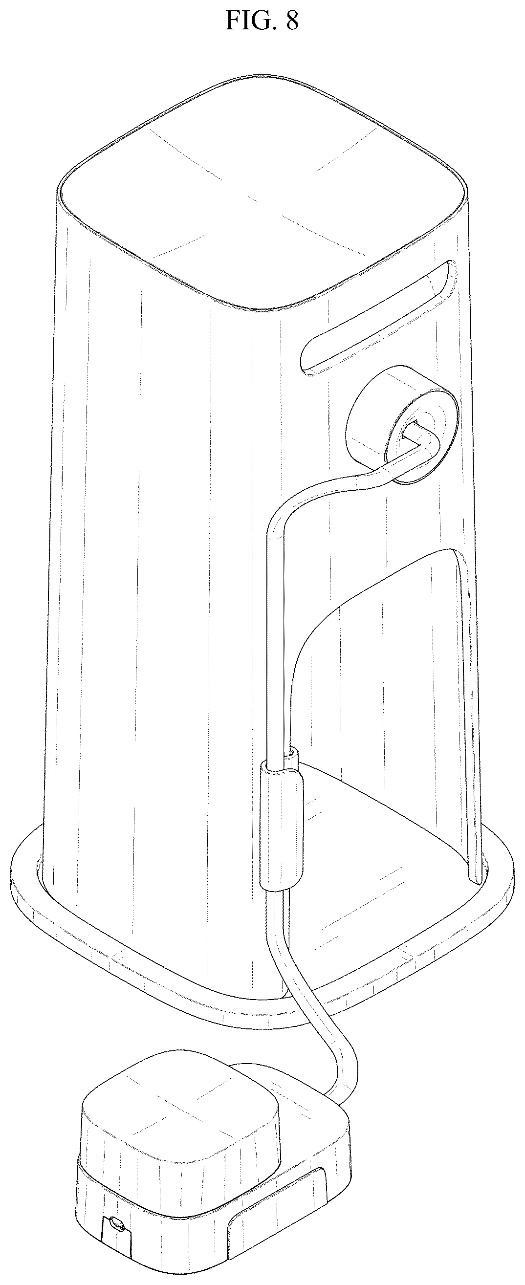 Patent USD1076154 Figure 8 – Candle warmer