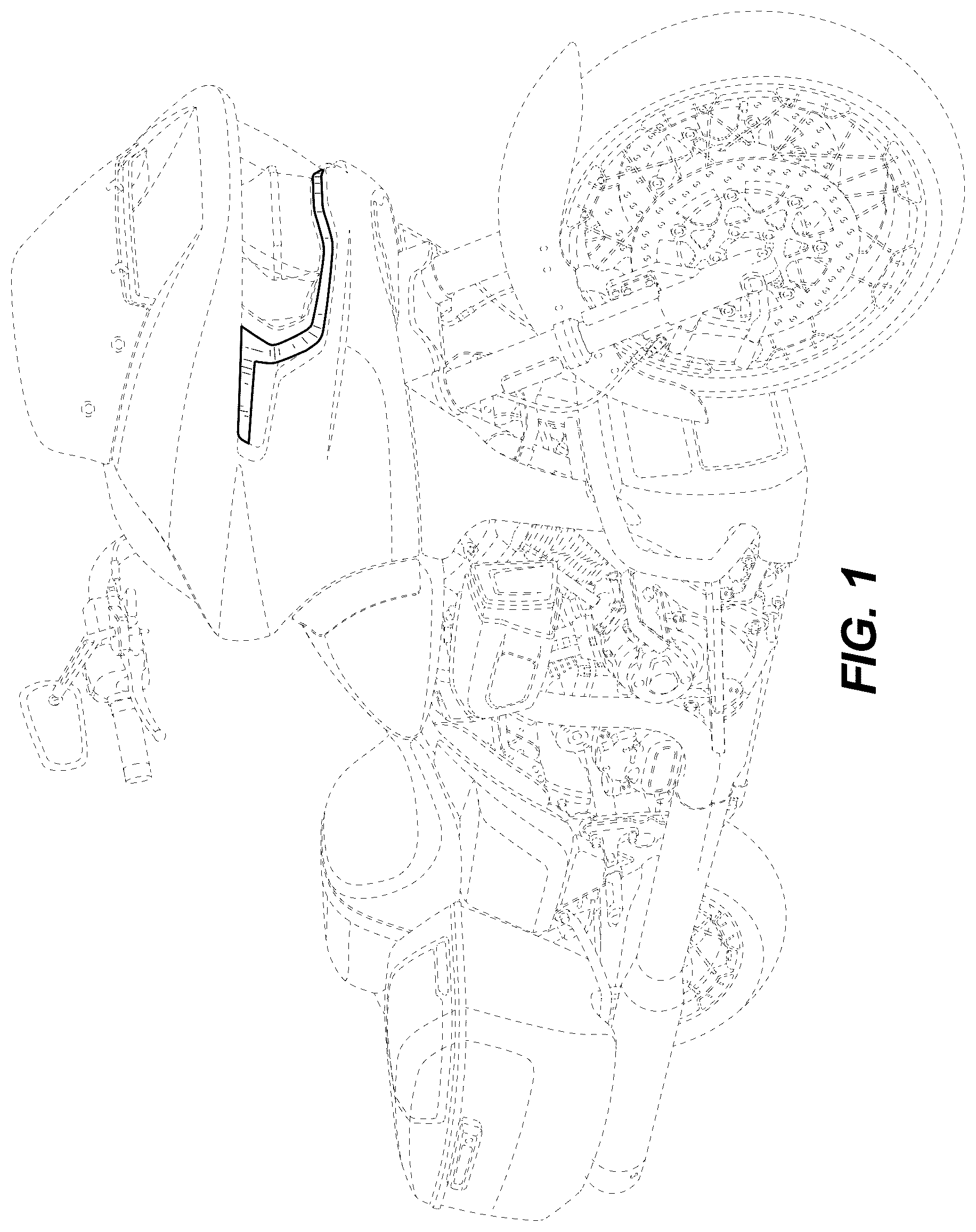 Patent USD1076158 Figure 1 – Motorcycle lighting unit