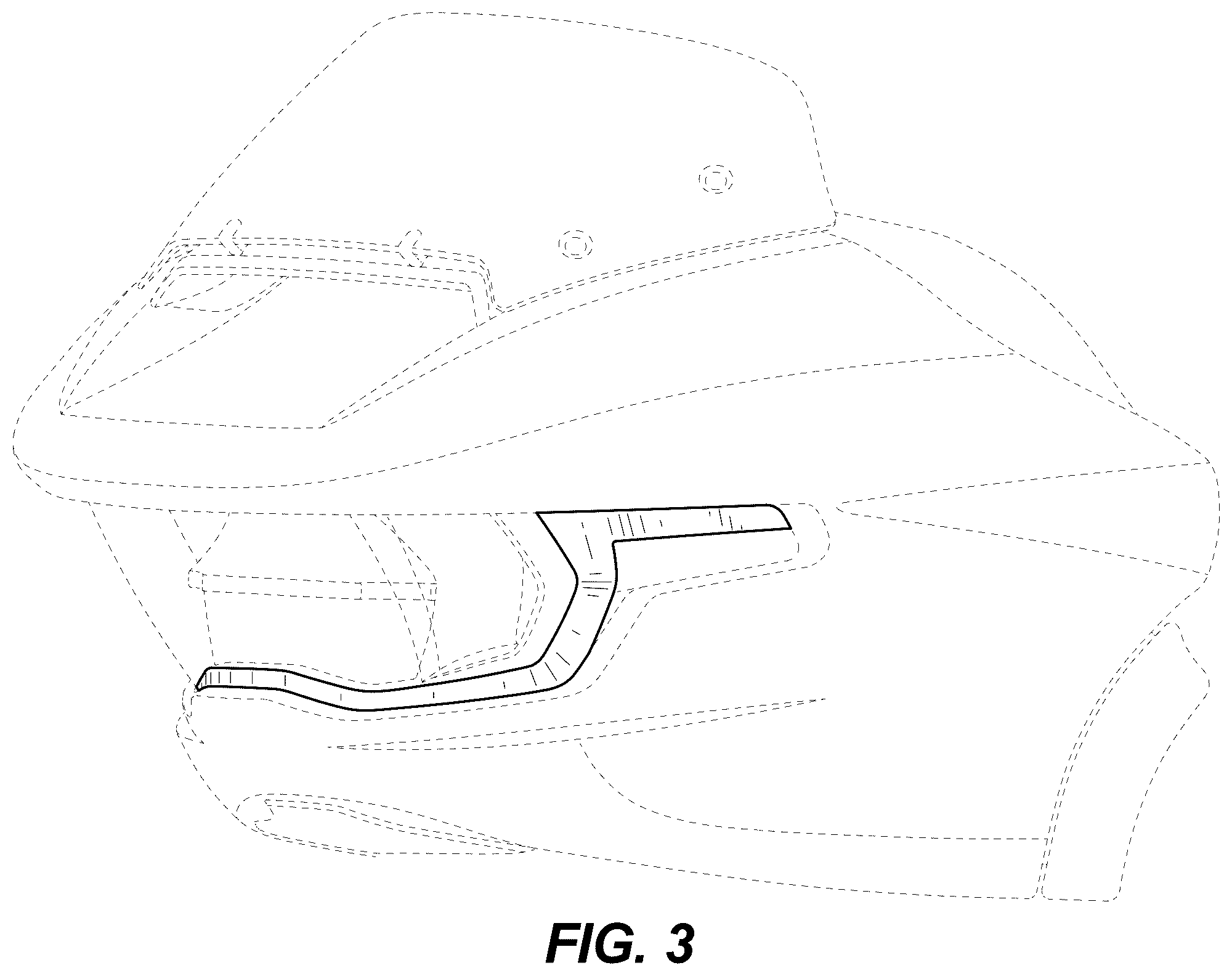 Patent USD1076158 Figure 3 – Motorcycle lighting unit