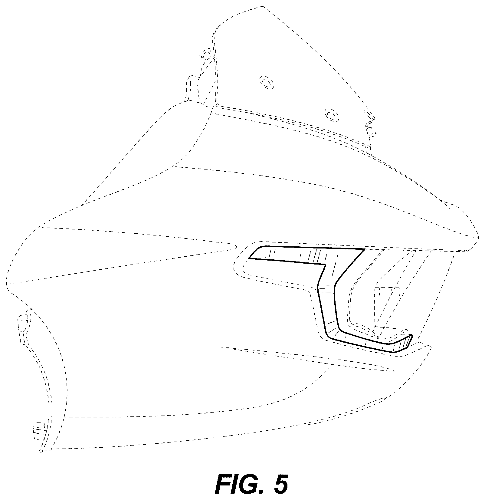 Patent USD1076158 Figure 5 – Motorcycle lighting unit