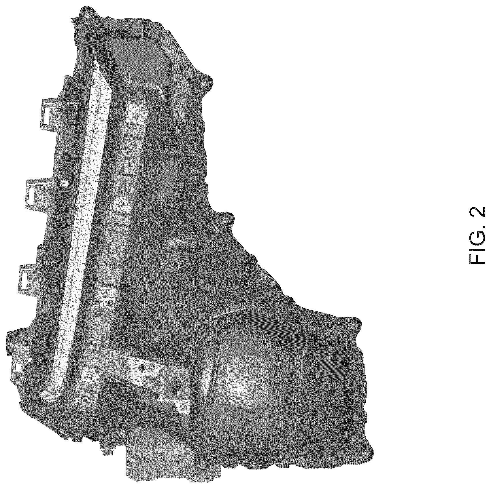 Patent USD1076161 Figure 2 – Front combination lamp for an automobile