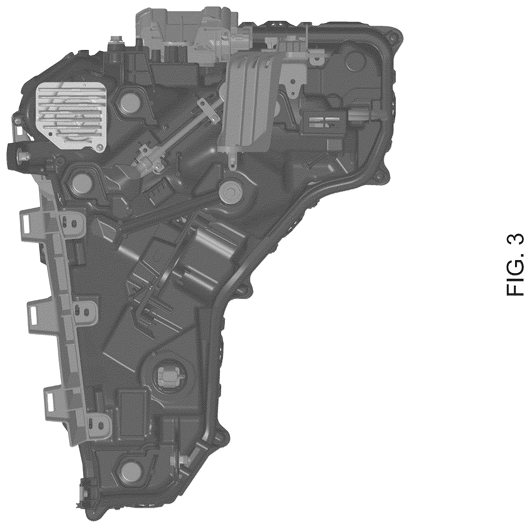 Patent USD1076161 Figure 3 – Front combination lamp for an automobile