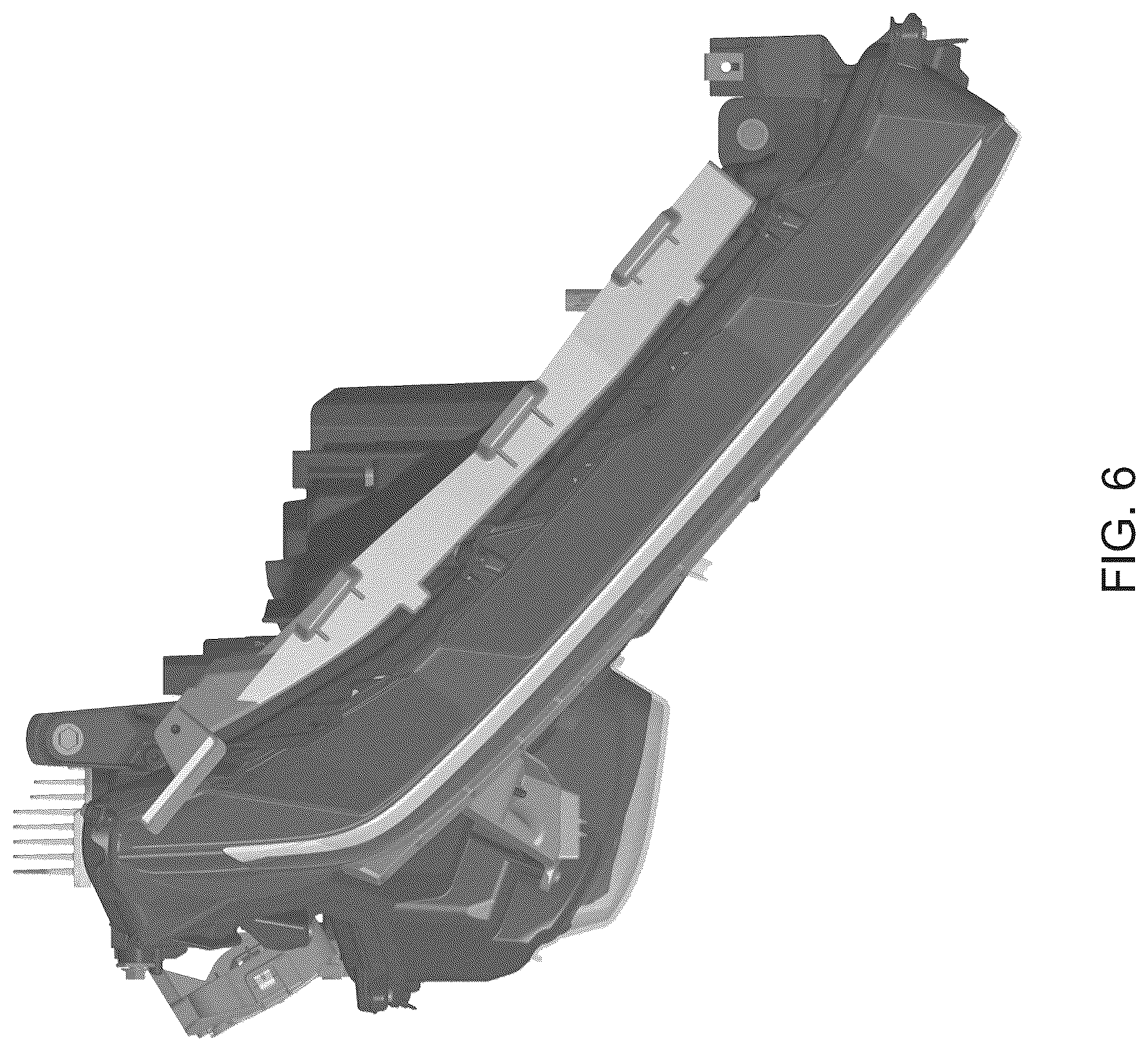 Patent USD1076161 Figure 6 – Front combination lamp for an automobile