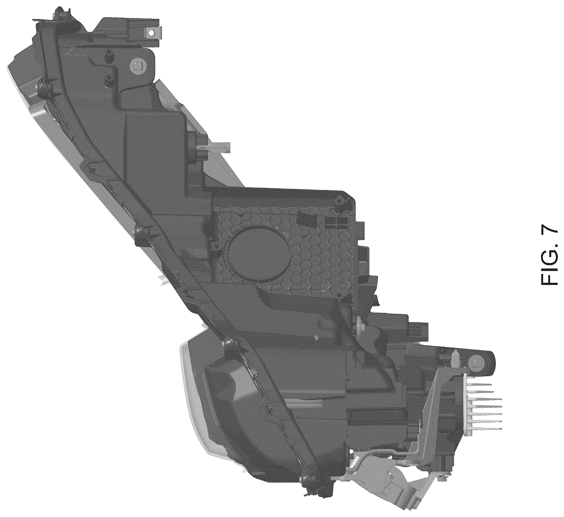 Patent USD1076161 Figure 7 – Front combination lamp for an automobile