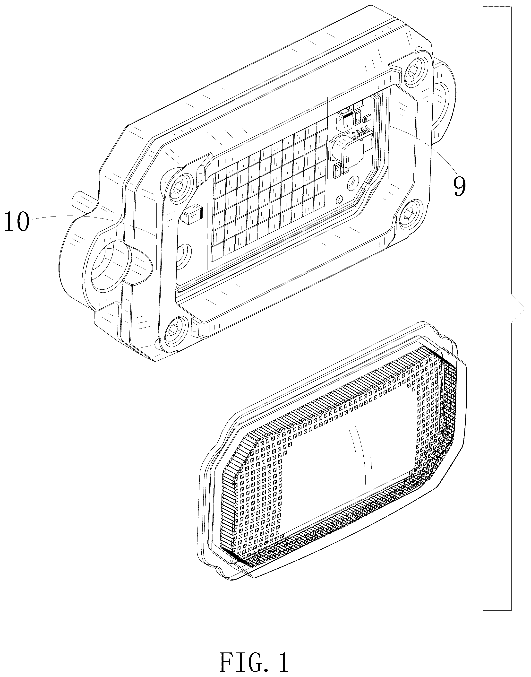 Patent USD1076162 Figure 1 – Car light