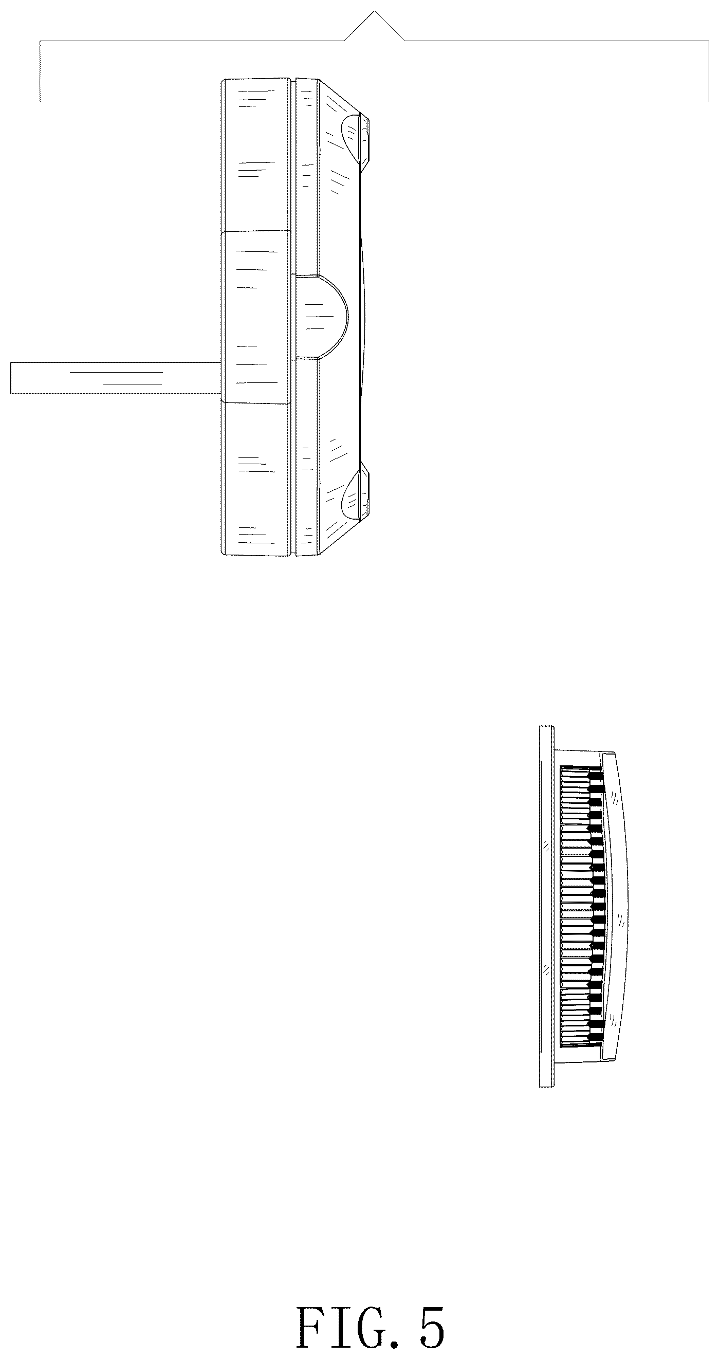 Patent USD1076162 Figure 5 – Car light