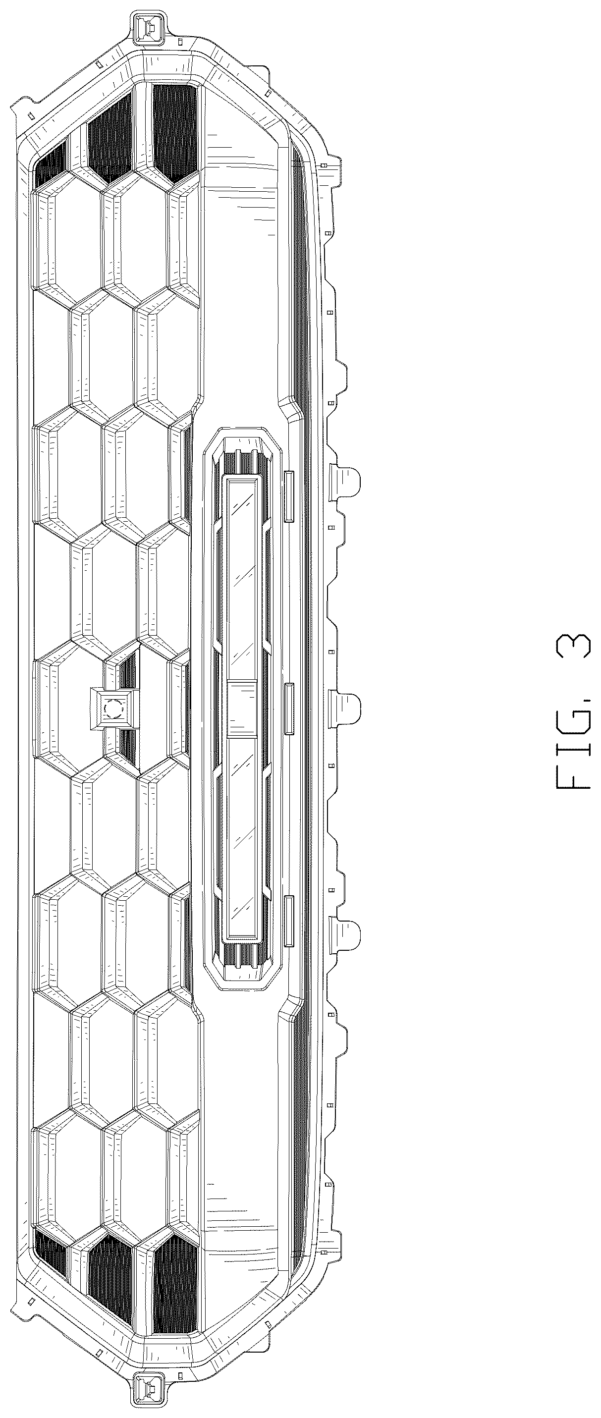 Patent USD1076163 Figure 3 – Vehicle lighting system