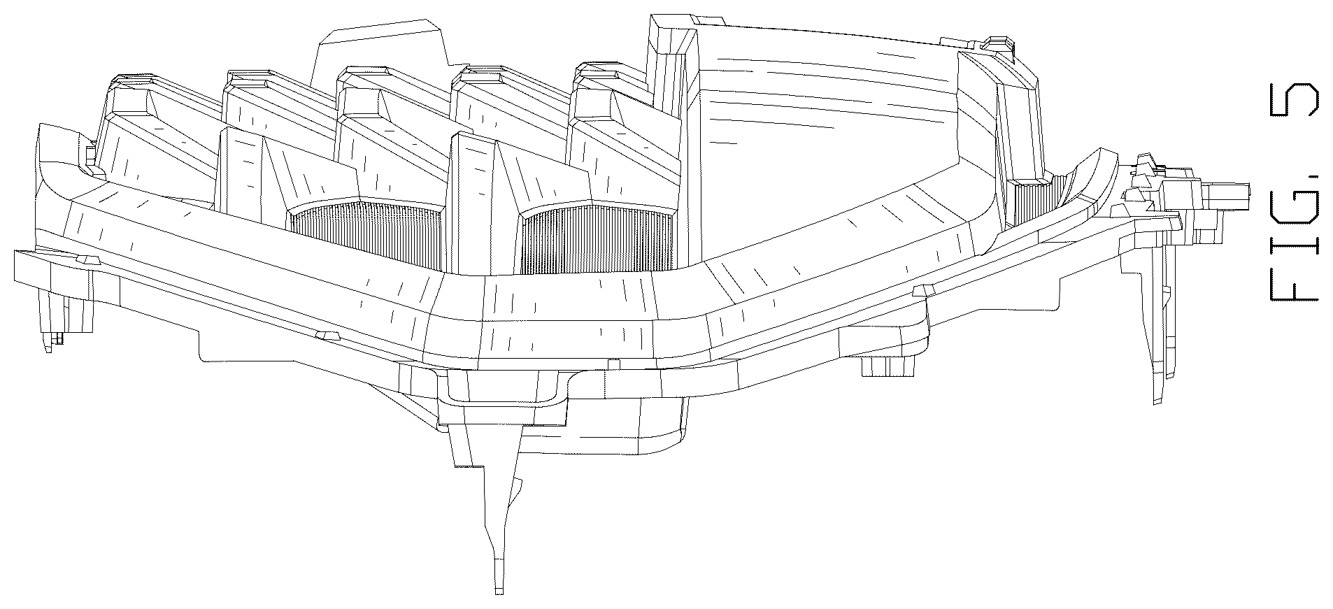 Patent USD1076163 Figure 5 – Vehicle lighting system