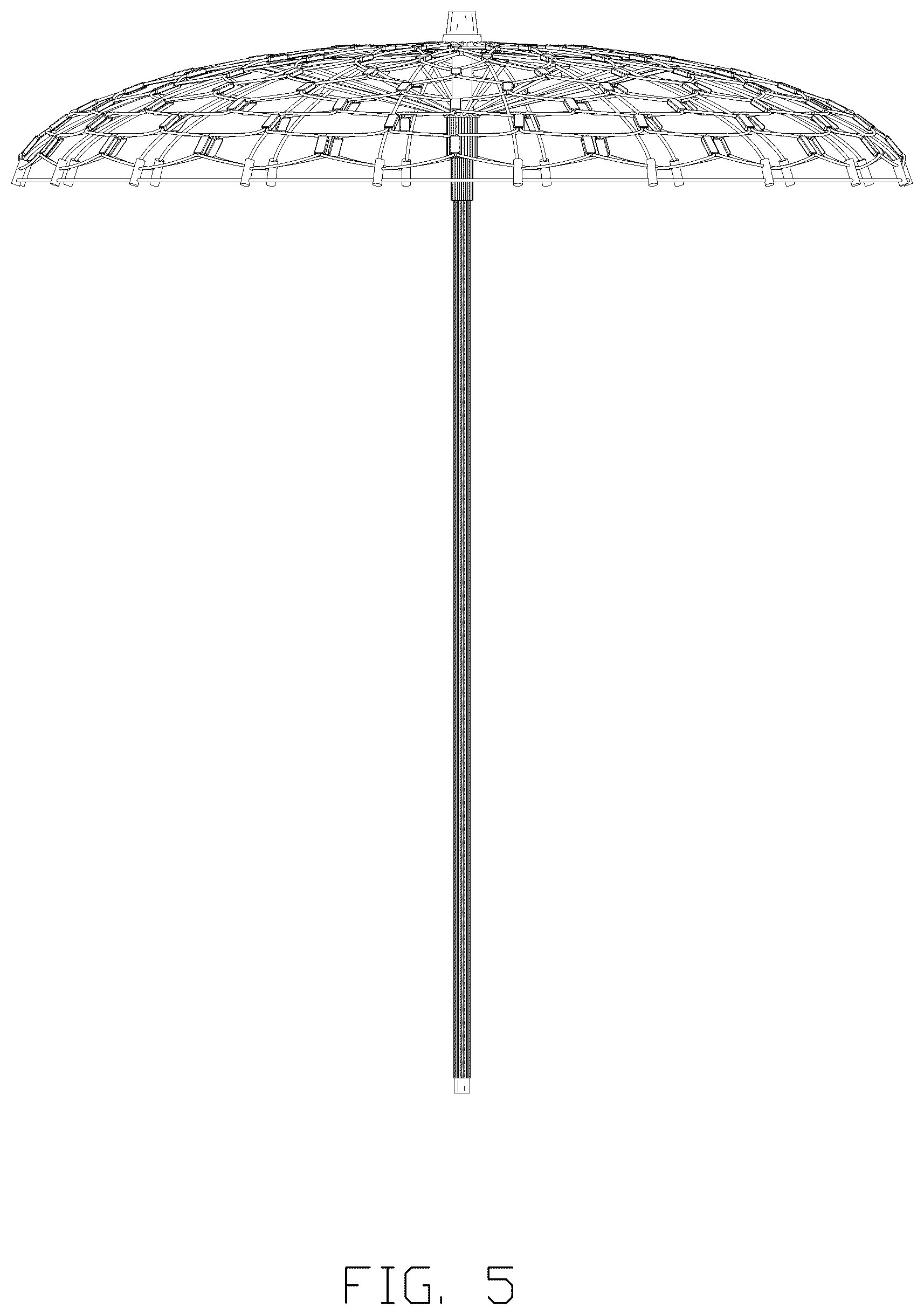 Patent USD1076169 Figure 5 – Umbrella-shaped net light
