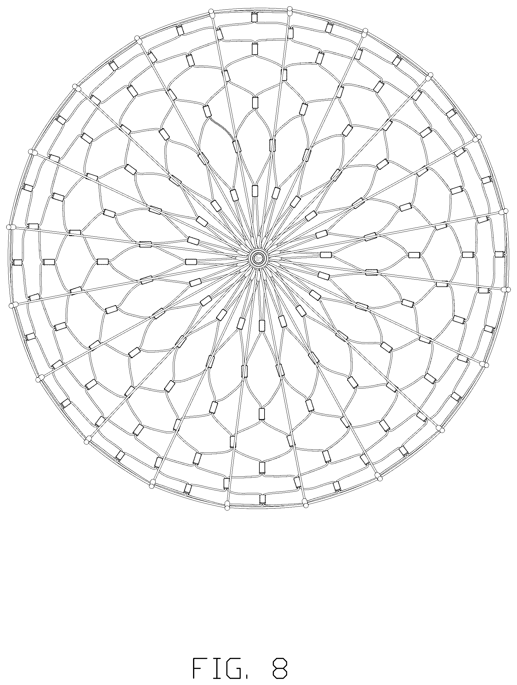 Patent USD1076169 Figure 8 – Umbrella-shaped net light