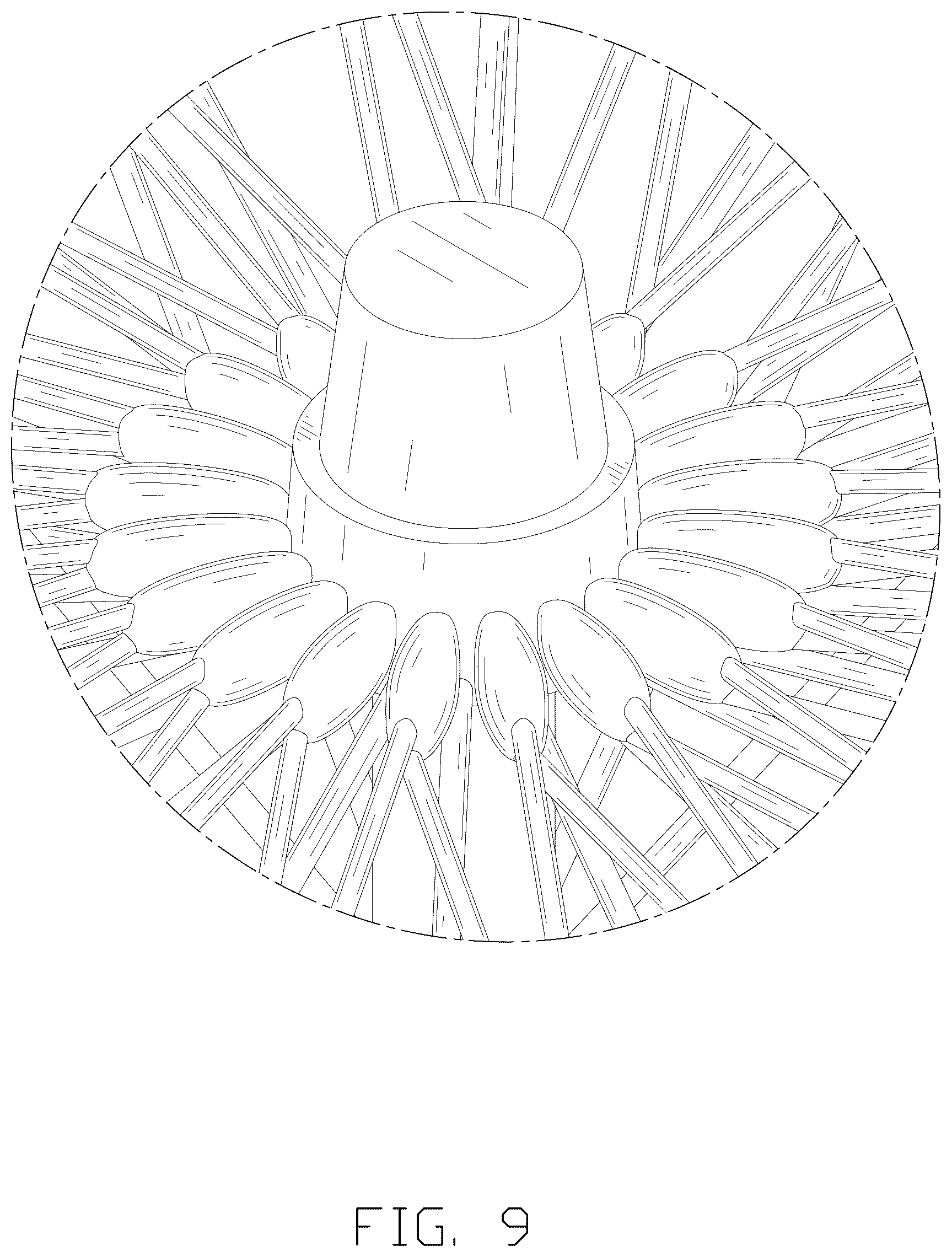 Patent USD1076169 Figure 9 – Umbrella-shaped net light