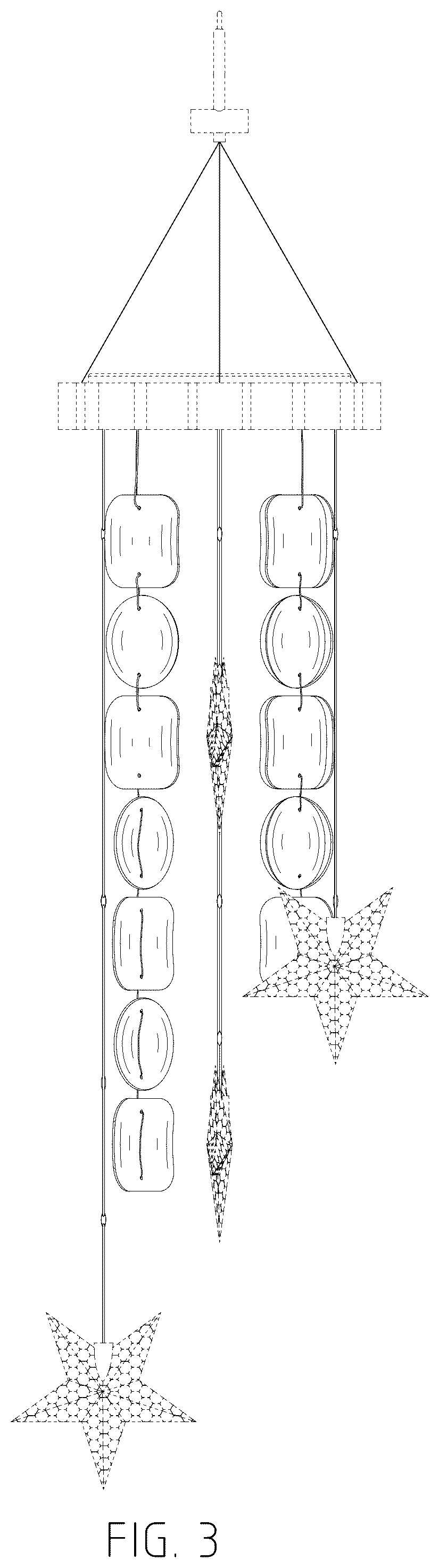 Patent USD1076170 Figure 3 – Wind chime lamp