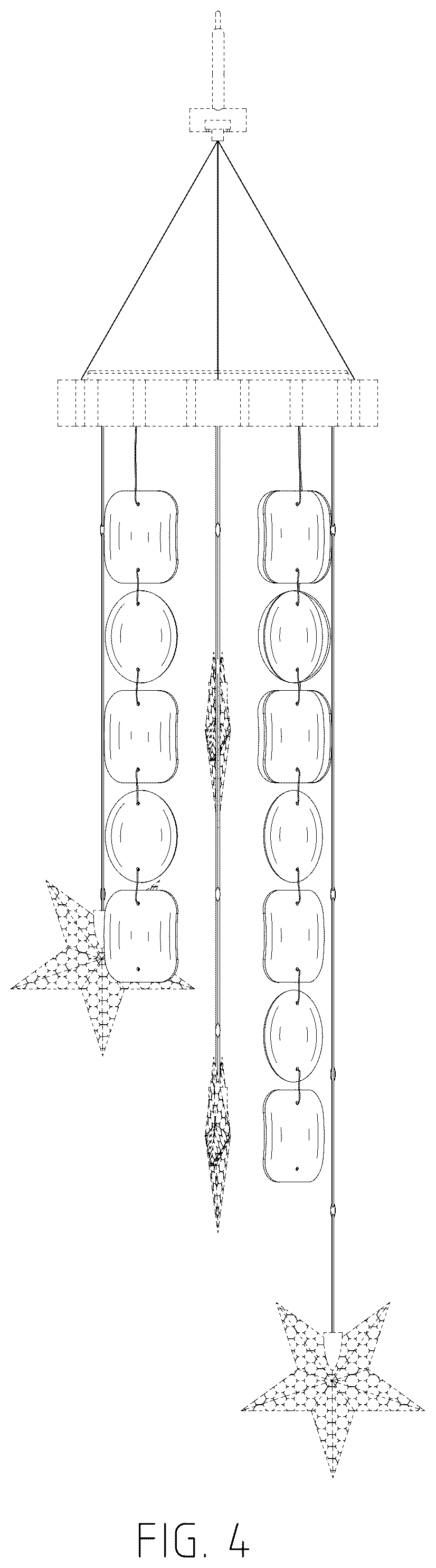 Patent USD1076170 Figure 4 – Wind chime lamp