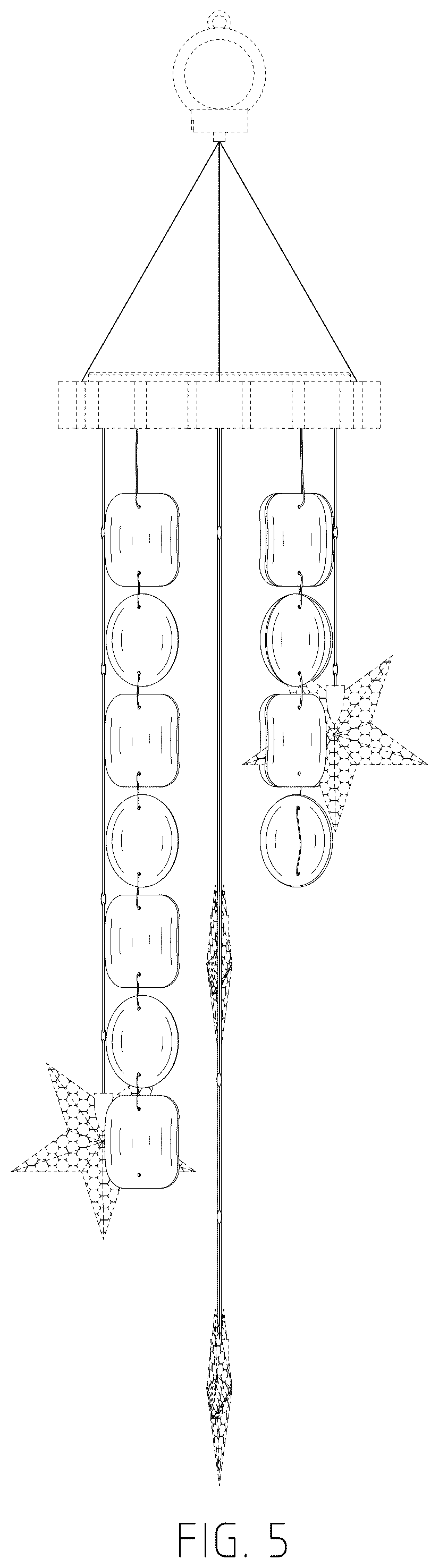Patent USD1076170 Figure 5 – Wind chime lamp