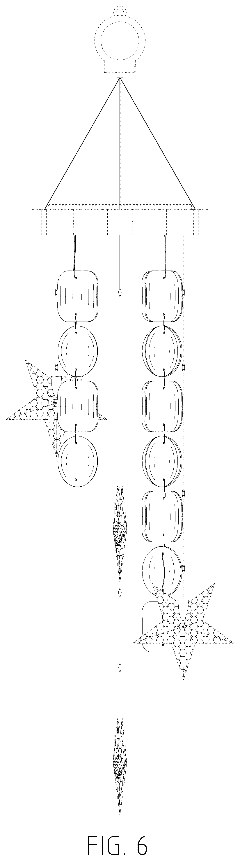 Patent USD1076170 Figure 6 – Wind chime lamp