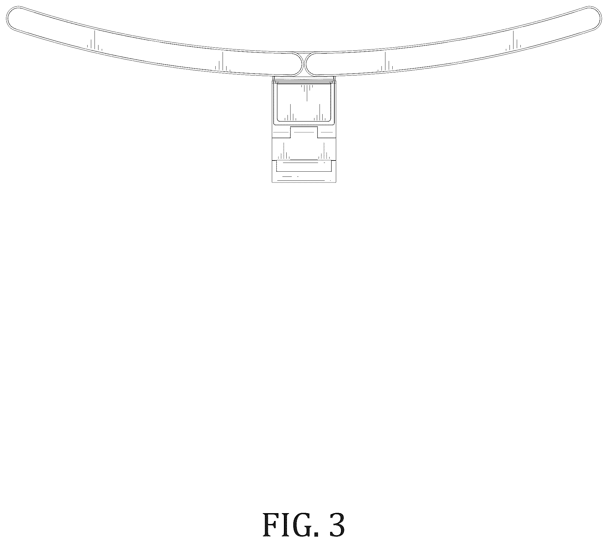 Patent USD1076173 Figure 3 – Curved monitor lamp