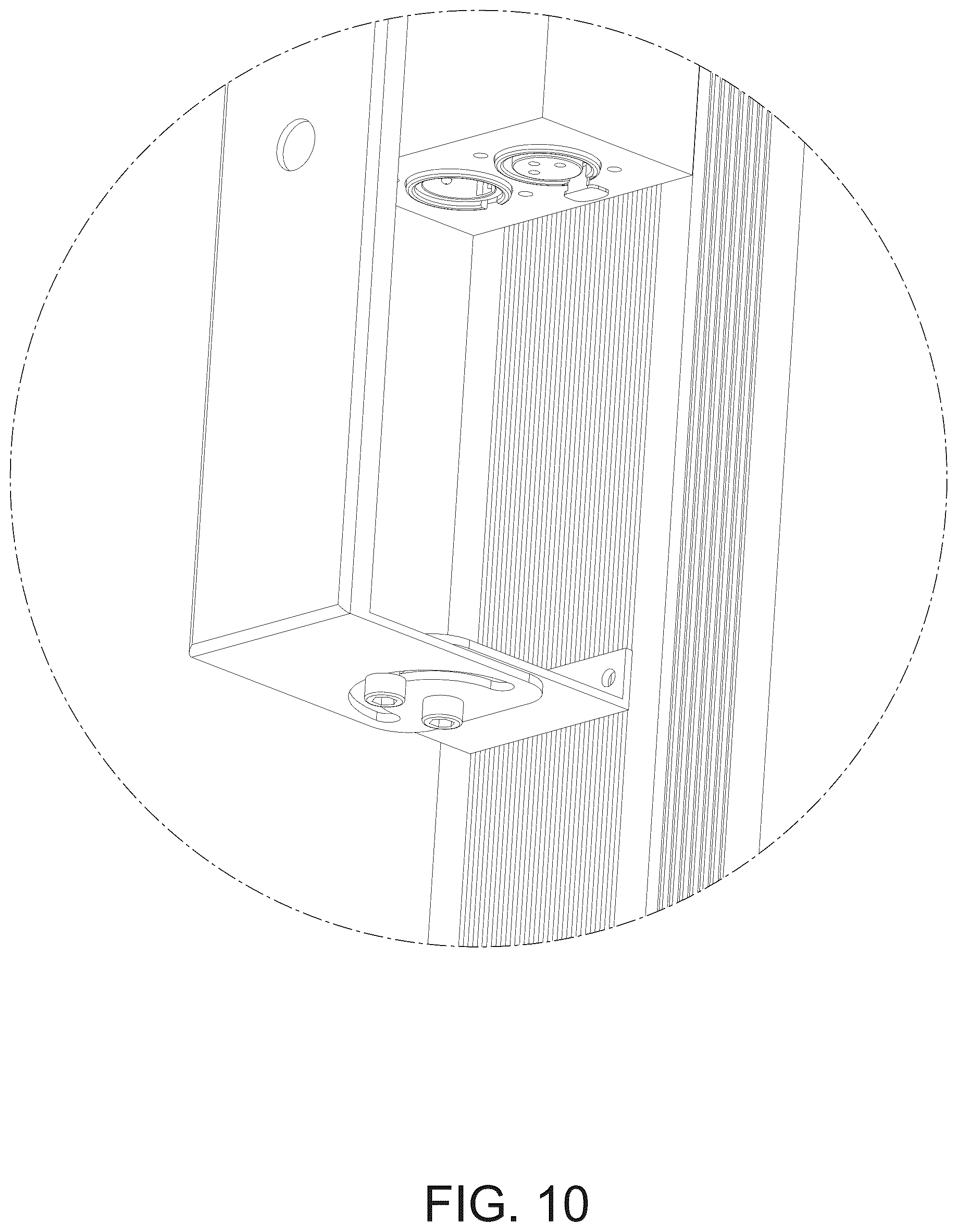 Patent USD1076175 Figure 10 – Stage light