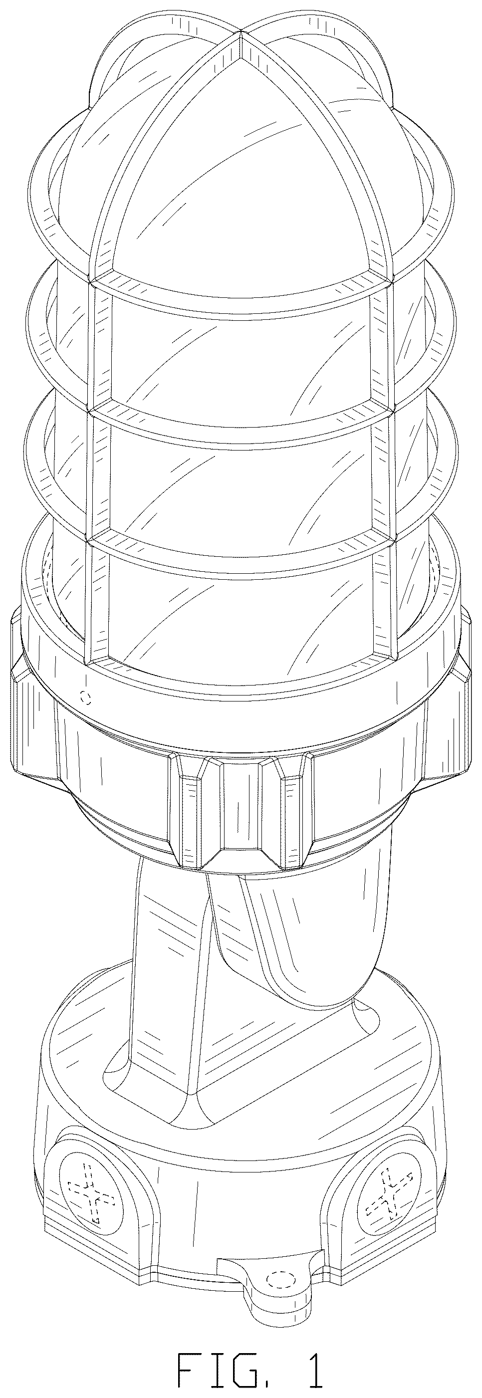Patent USD1076176 Figure 1 – LED lamp