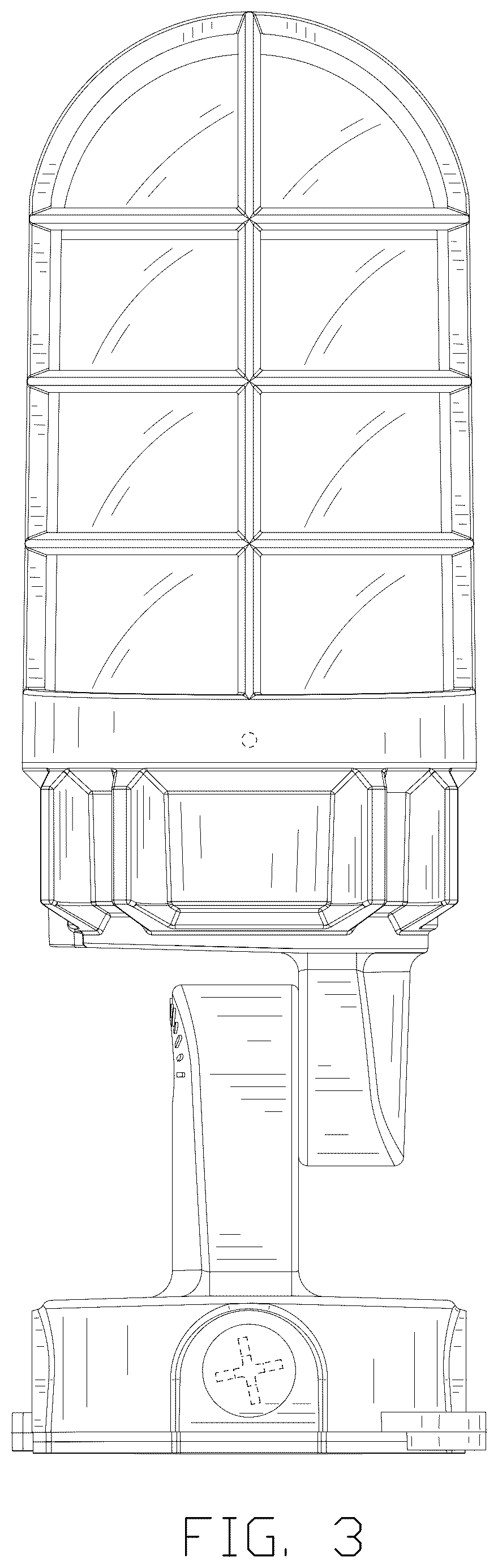 Patent USD1076176 Figure 3 – LED lamp