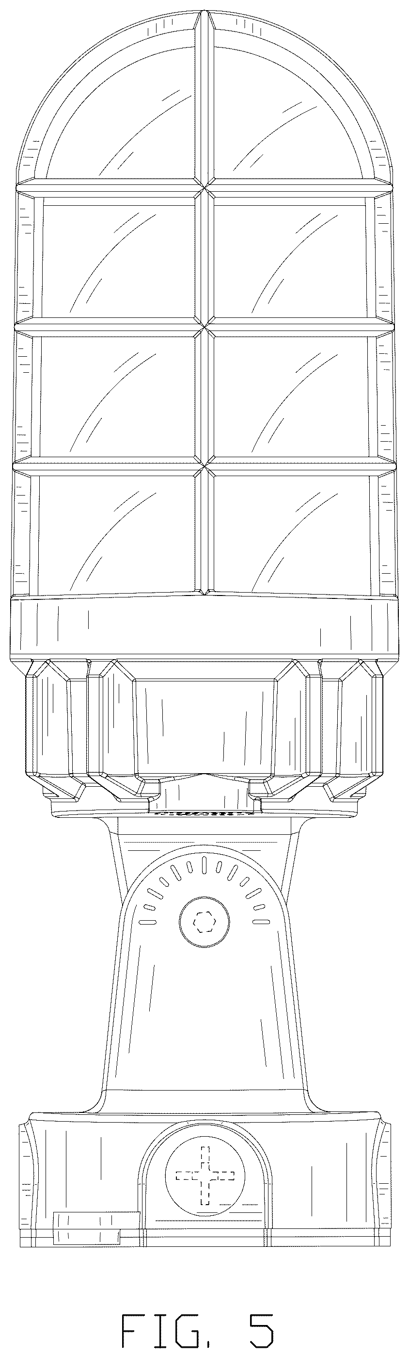 Patent USD1076176 Figure 5 – LED lamp