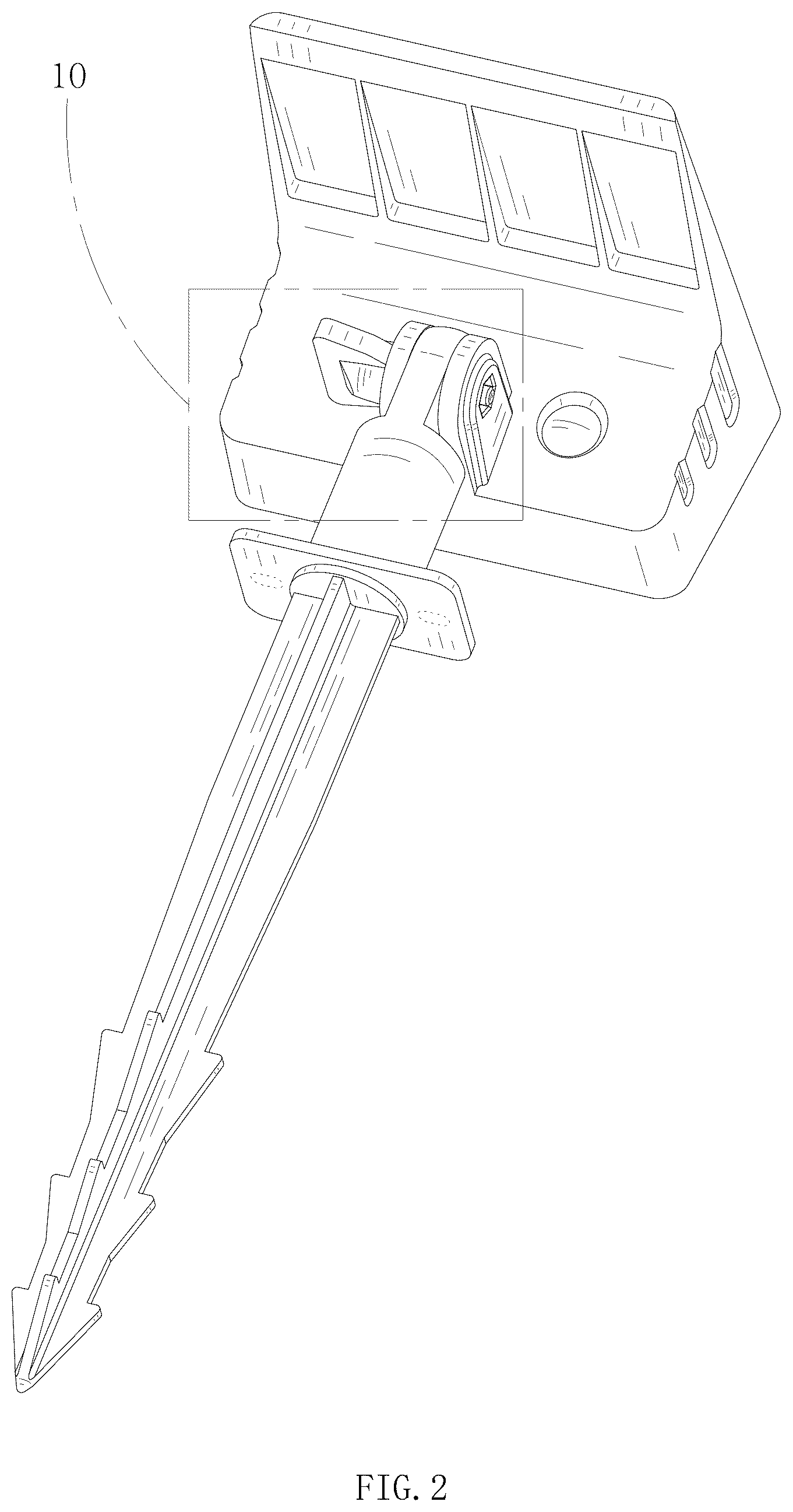 Patent USD1076178 Figure 2 – Solar lamp