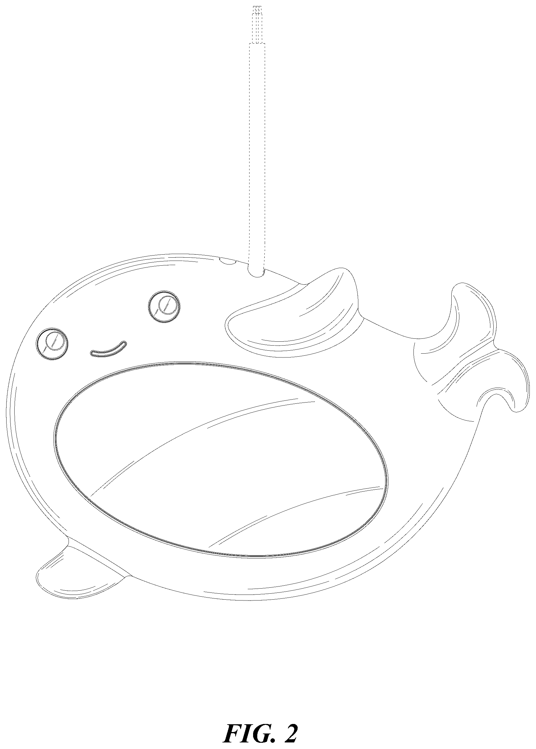 Patent USD1076184 Figure 2 – Swimming pool lamp