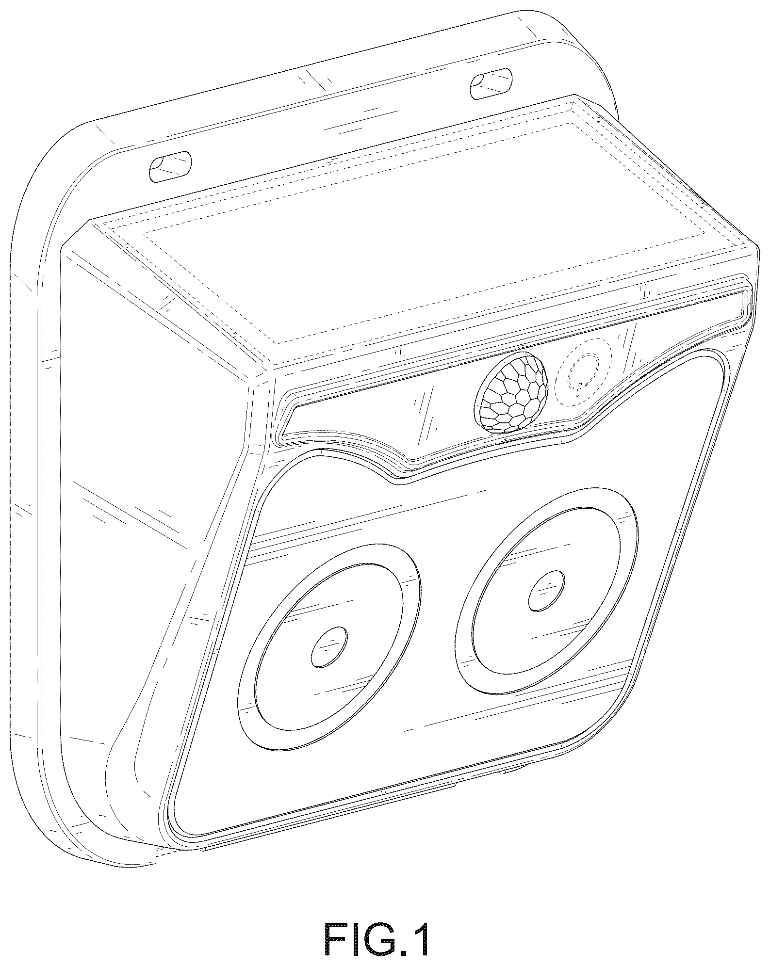 Patent USD1076185 Figure 1 – Wall light