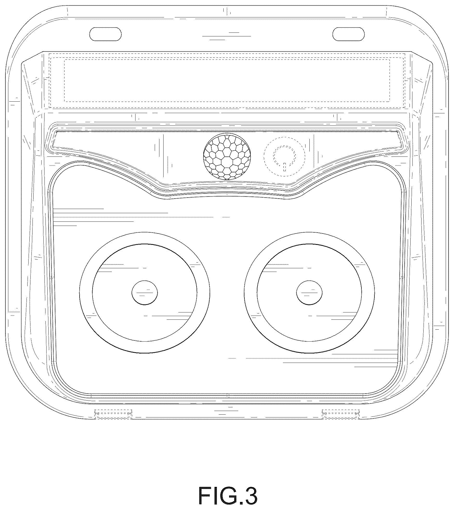 Patent USD1076185 Figure 3 – Wall light