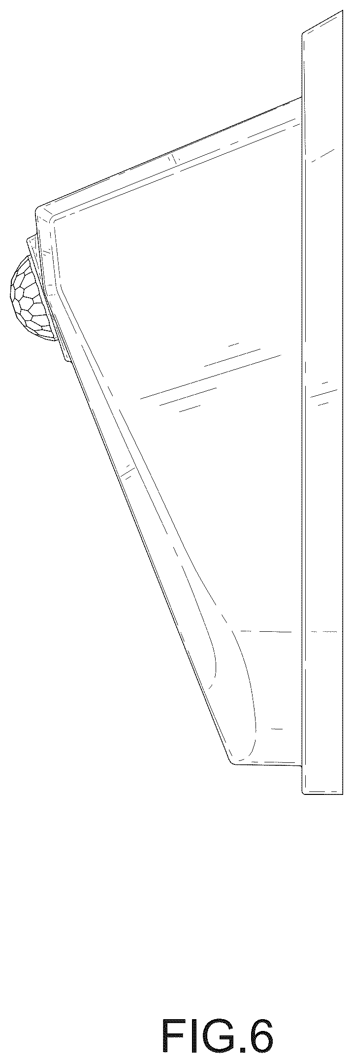 Patent USD1076185 Figure 6 – Wall light
