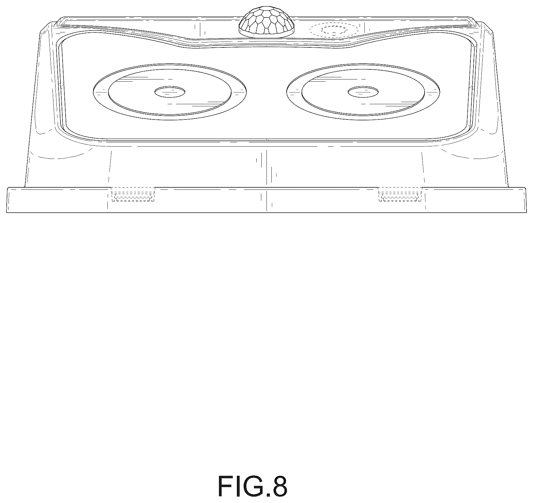 Patent USD1076185 Figure 8 – Wall light