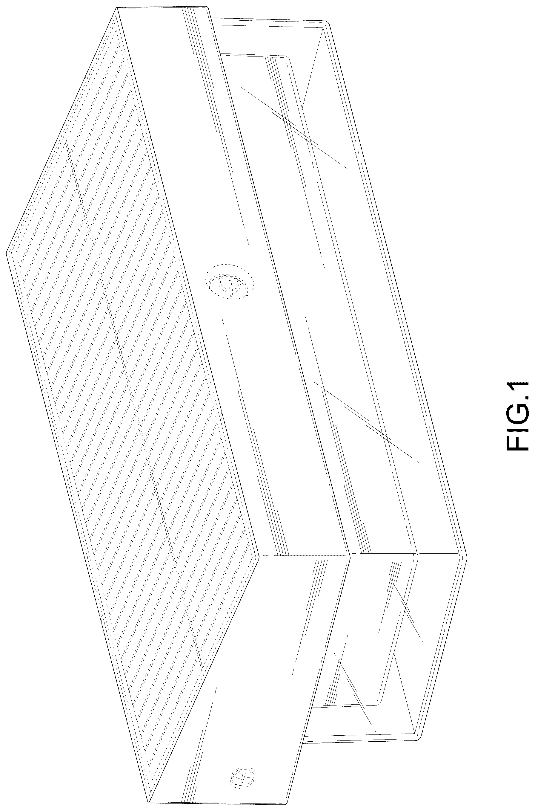 Patent USD1076190 Figure 1 – Wall lamp