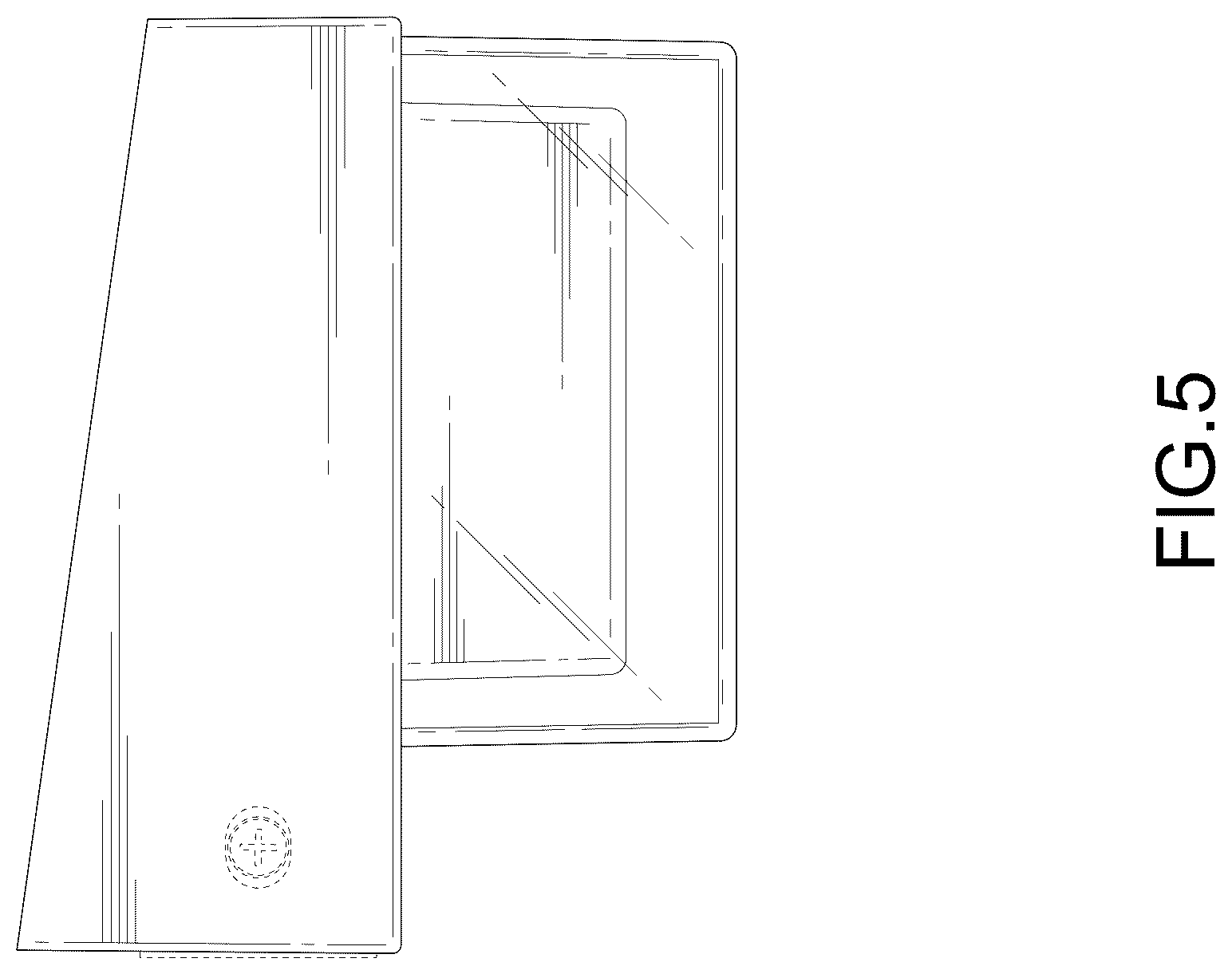 Patent USD1076190 Figure 5 – Wall lamp
