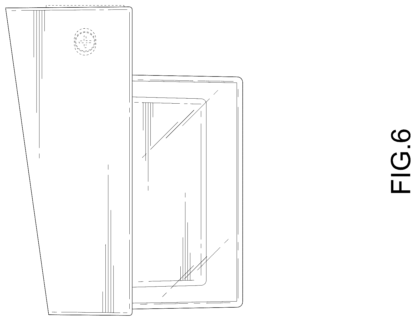 Patent USD1076190 Figure 6 – Wall lamp