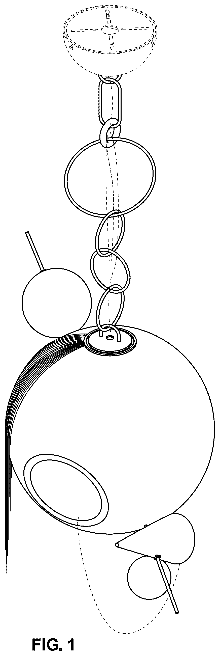 Patent USD1076191 Figure 1 – Lighting fixture