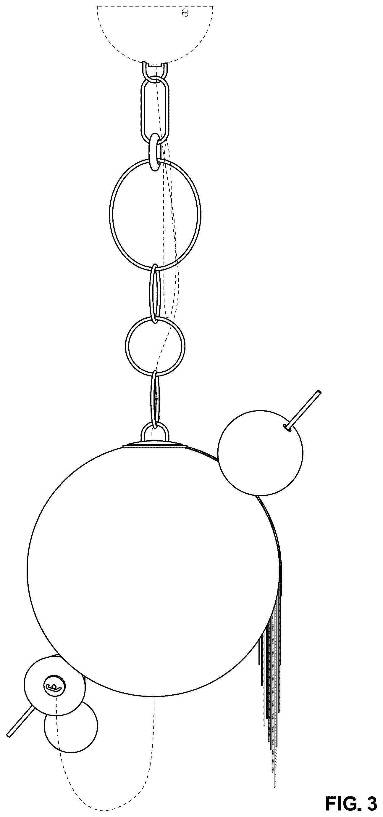 Patent USD1076191 Figure 3 – Lighting fixture