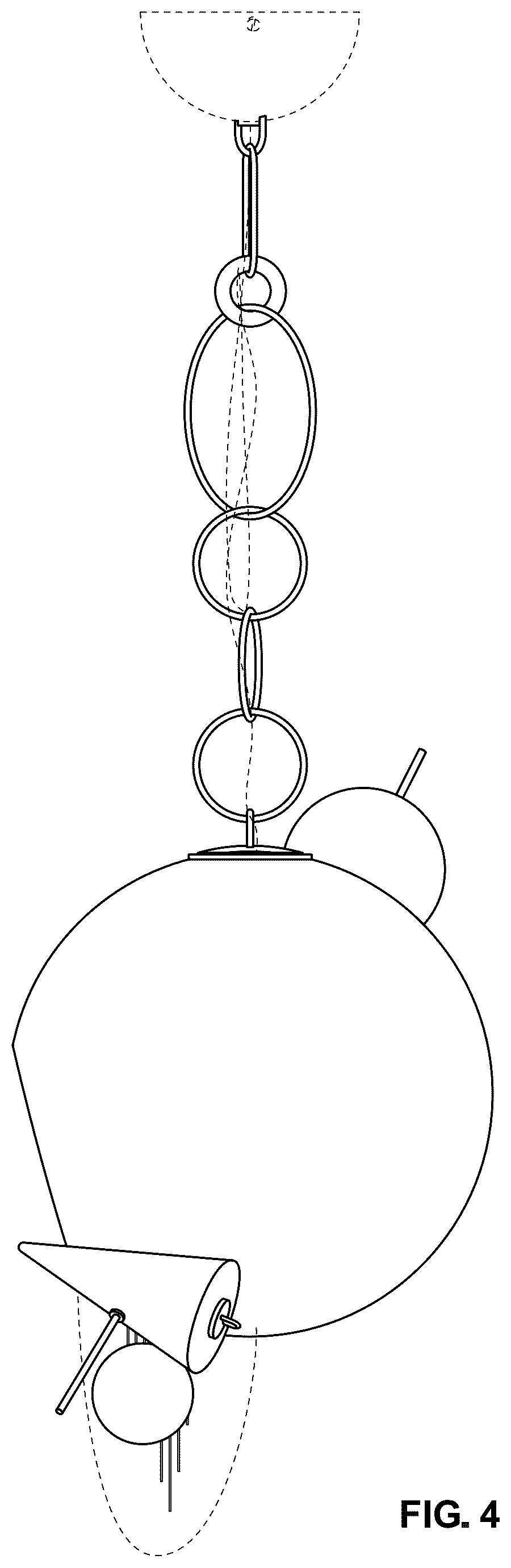 Patent USD1076191 Figure 4 – Lighting fixture