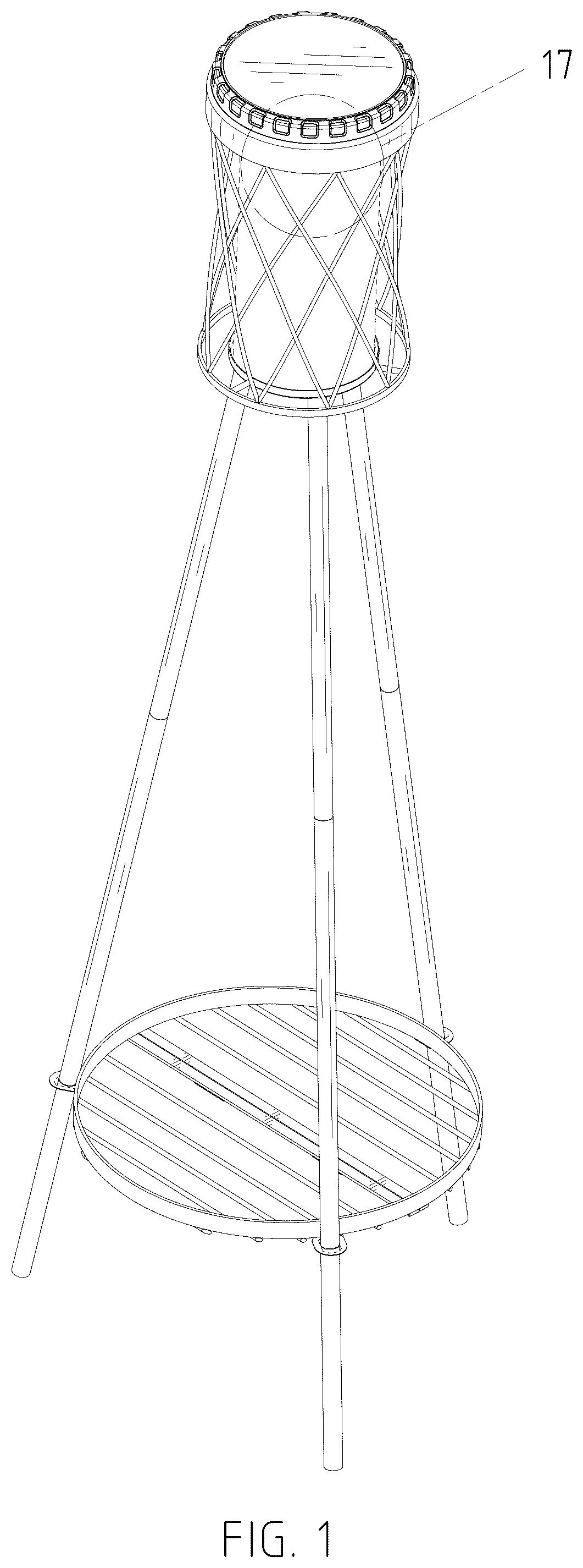 Patent USD1076193 Figure 1 – Lamp