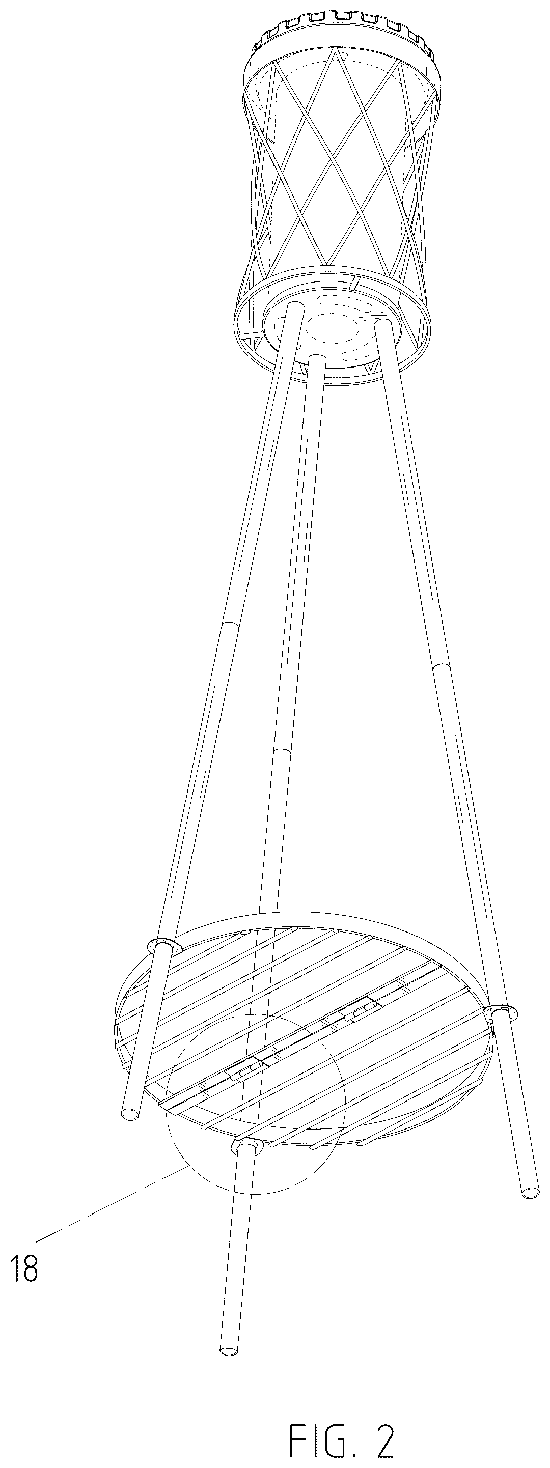 Patent USD1076193 Figure 2 – Lamp