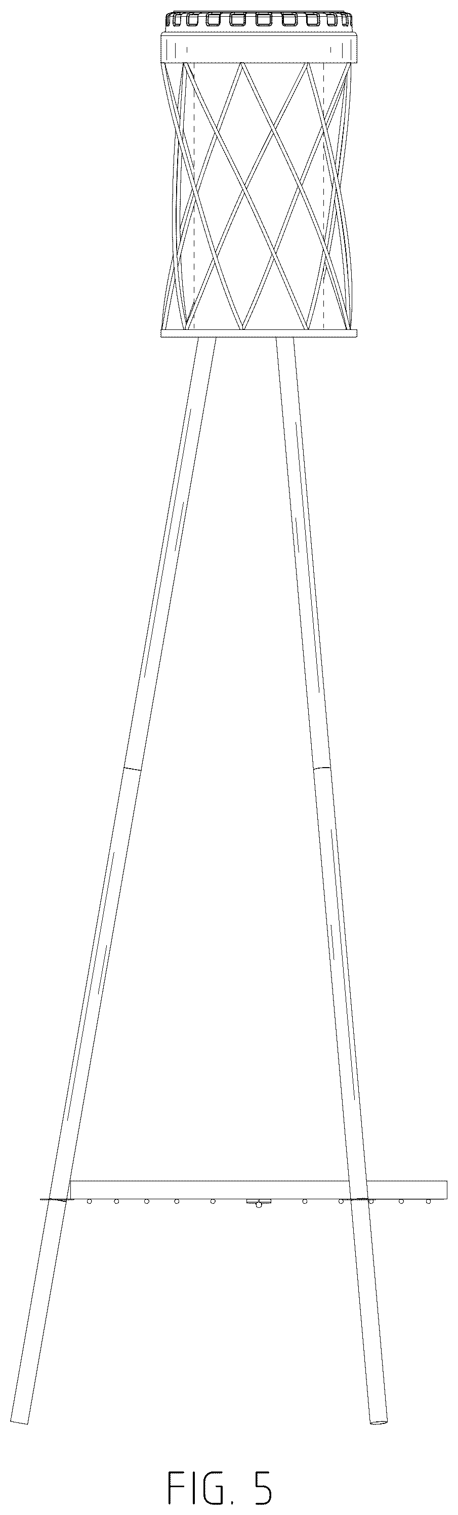 Patent USD1076193 Figure 5 – Lamp