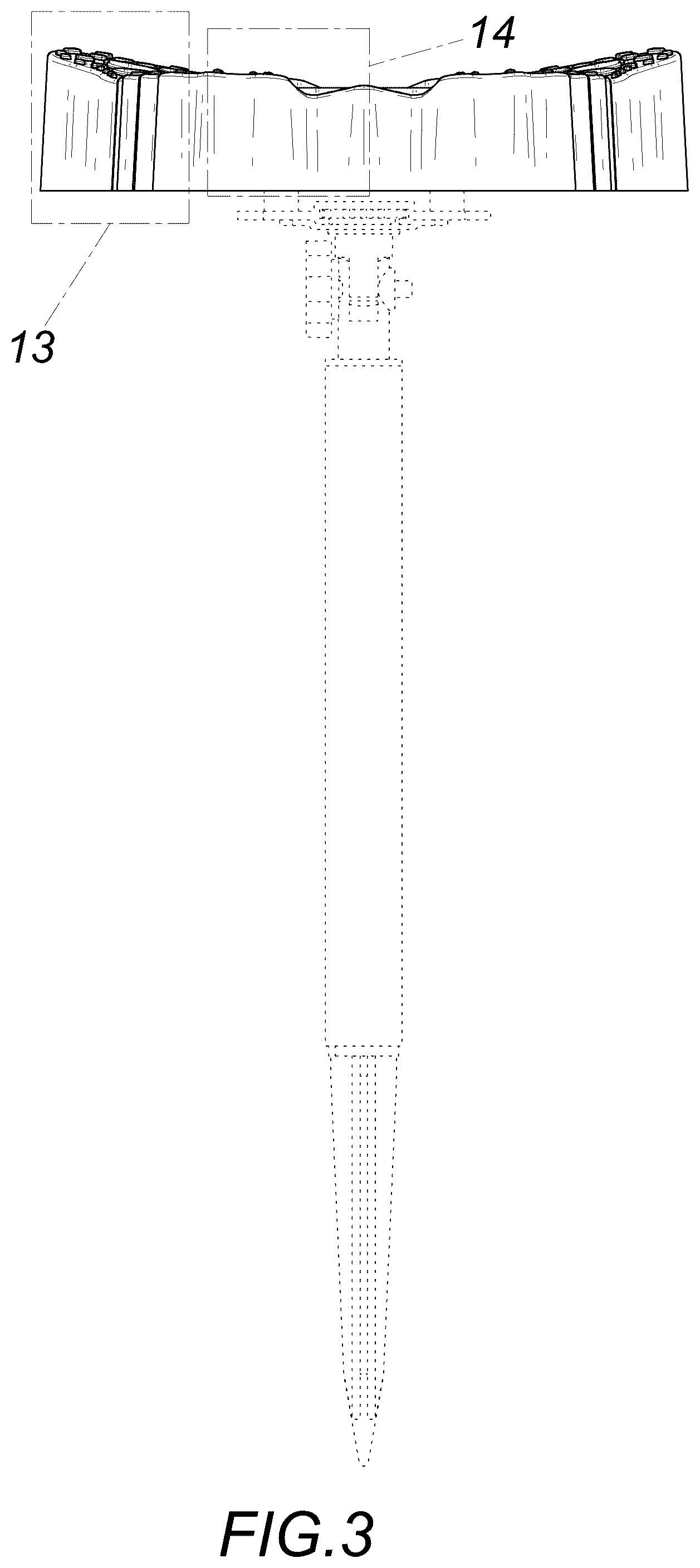 Patent USD1076195 Figure 3 – Solar light