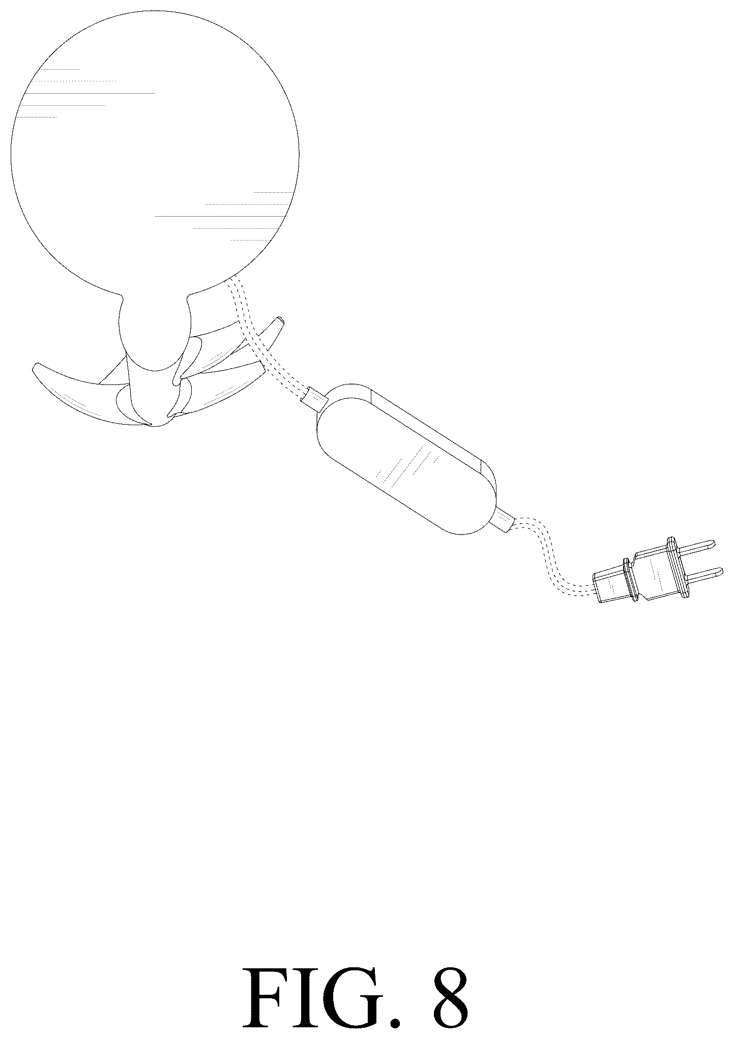 Patent USD1076196 Figure 8 – Antler lamp