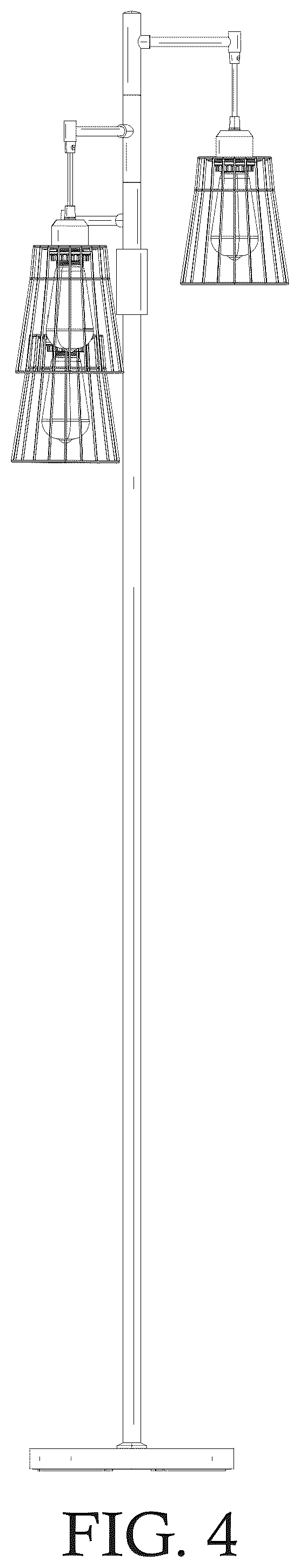 Patent USD1076198 Figure 4 – Lamp