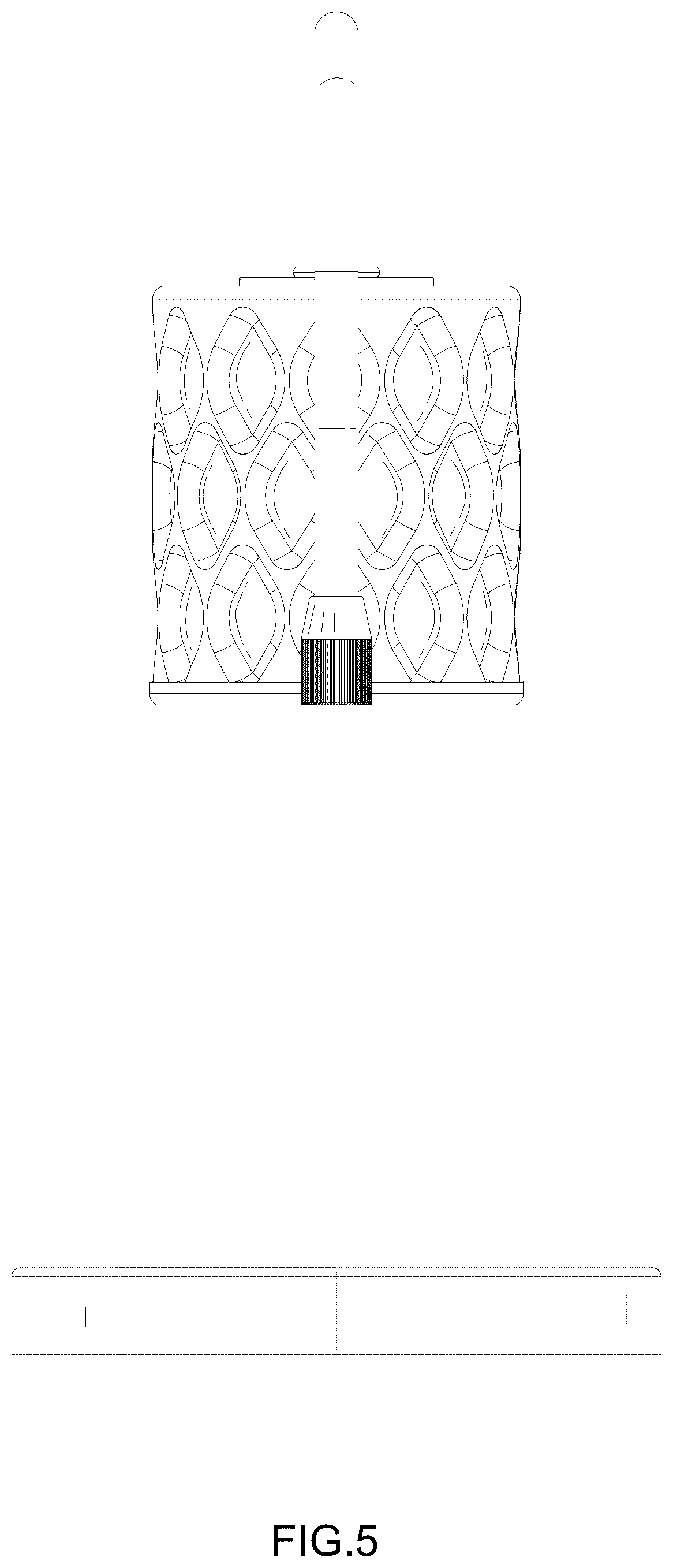 Patent USD1076201 Figure 5 – Wax melting lamp