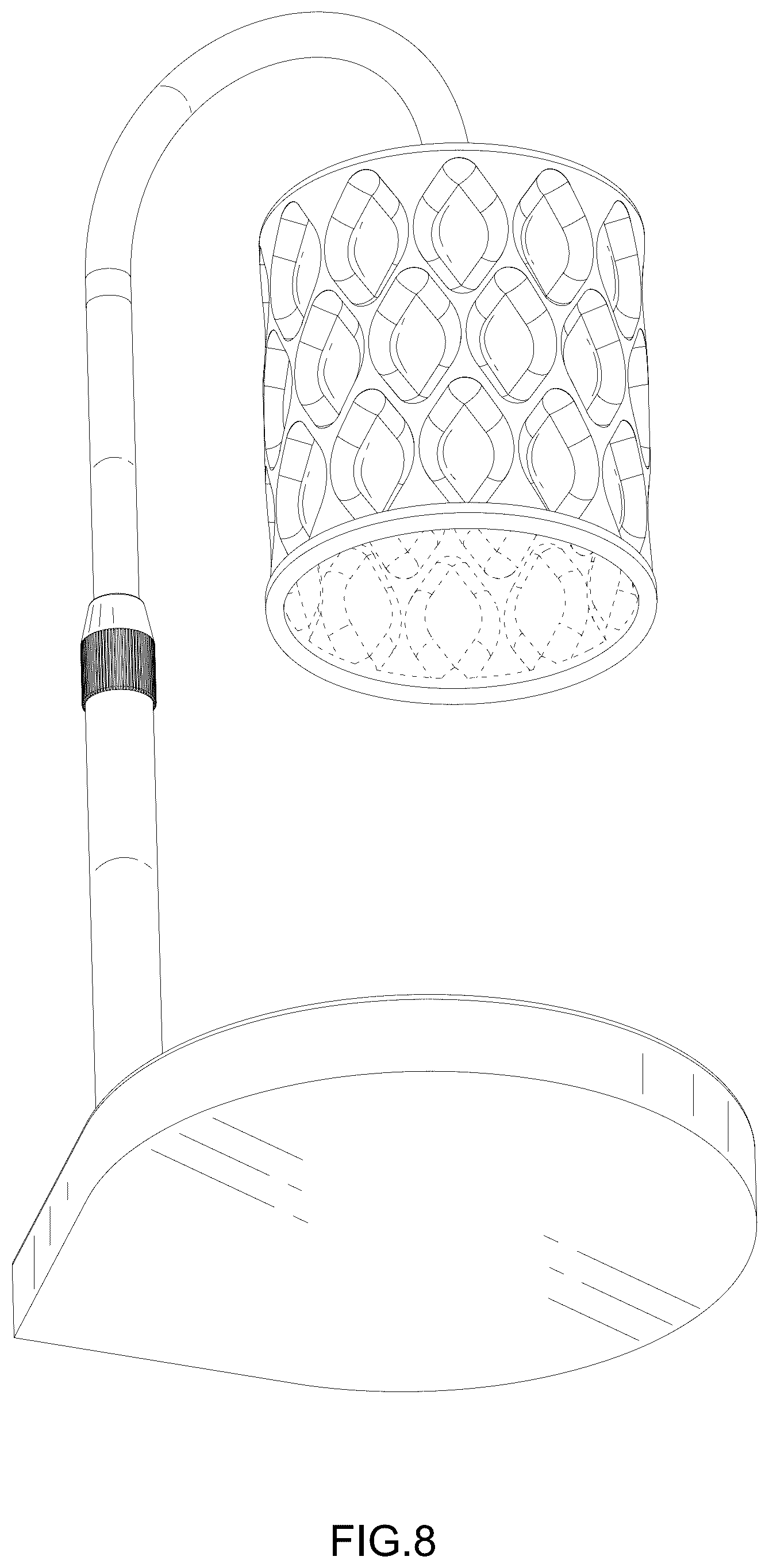Patent USD1076201 Figure 8 – Wax melting lamp